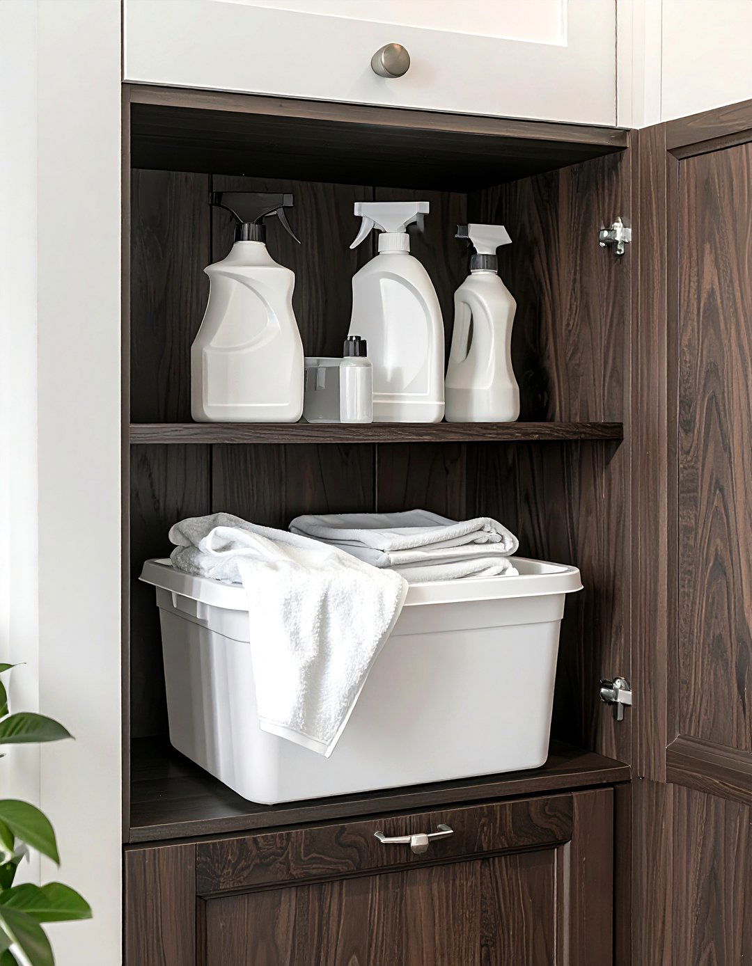 Cabinet Door Bin - 30 bathroom hanging storage ideas