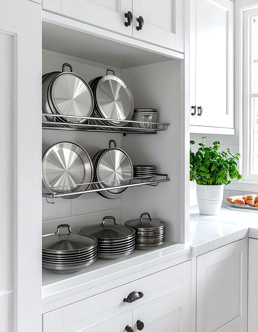 Cabinet Door Lid Rack - 30 lid organizer kitchen ideas