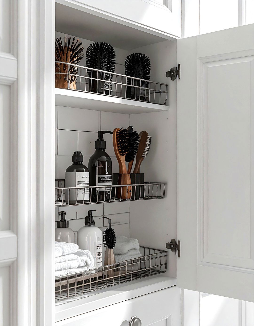 Cabinet Door Storage Rack - 30 bathroom cabinet storage ideas