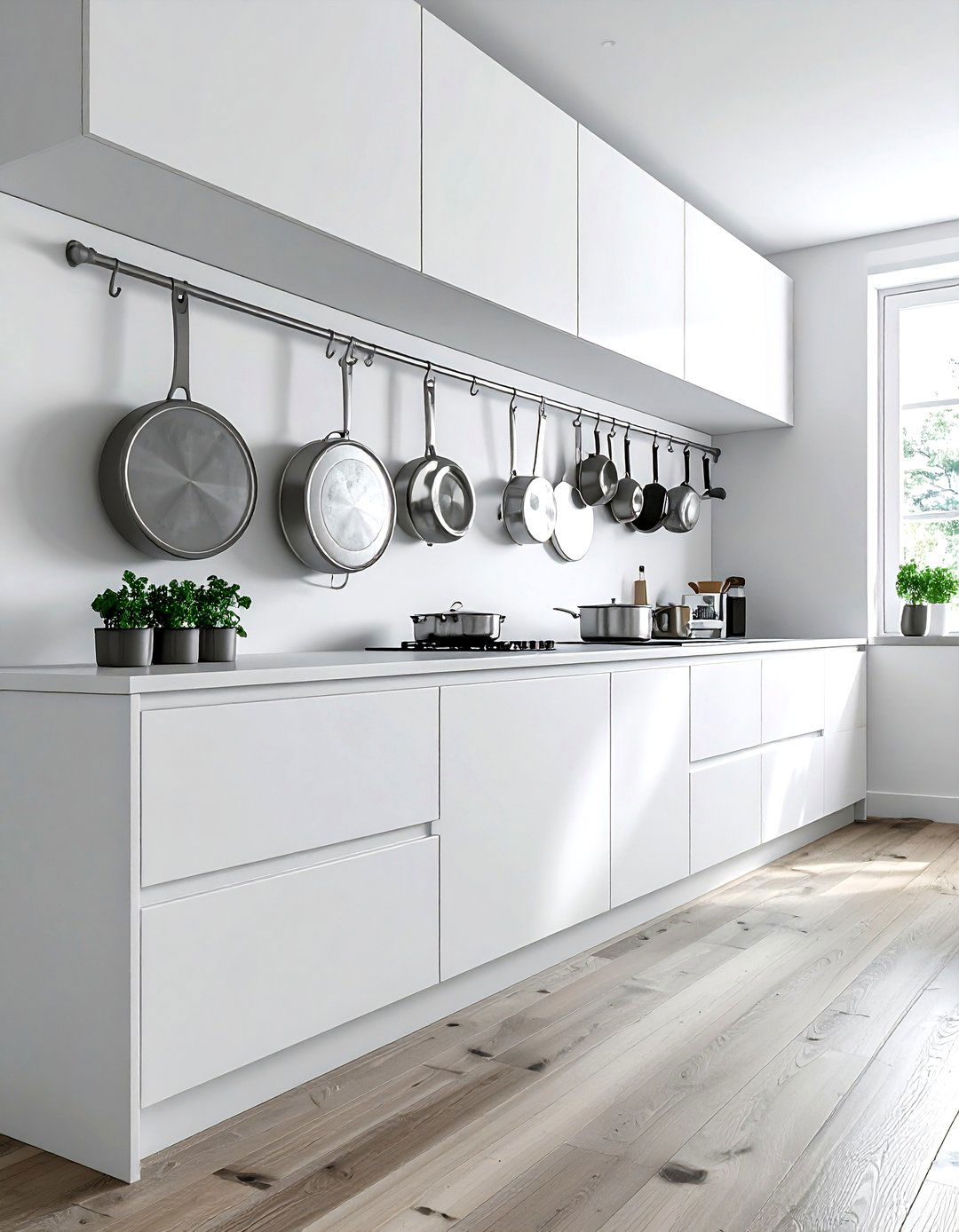 Cabinet Side Pot Hook - 30 wall pot rack kitchen ideas