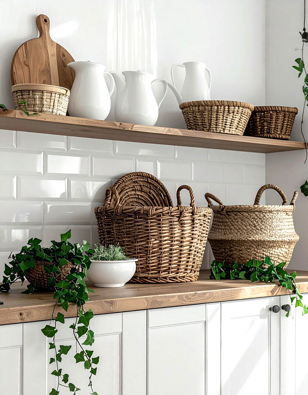 Cabinet Top Styling - 30 styling vignette ideas