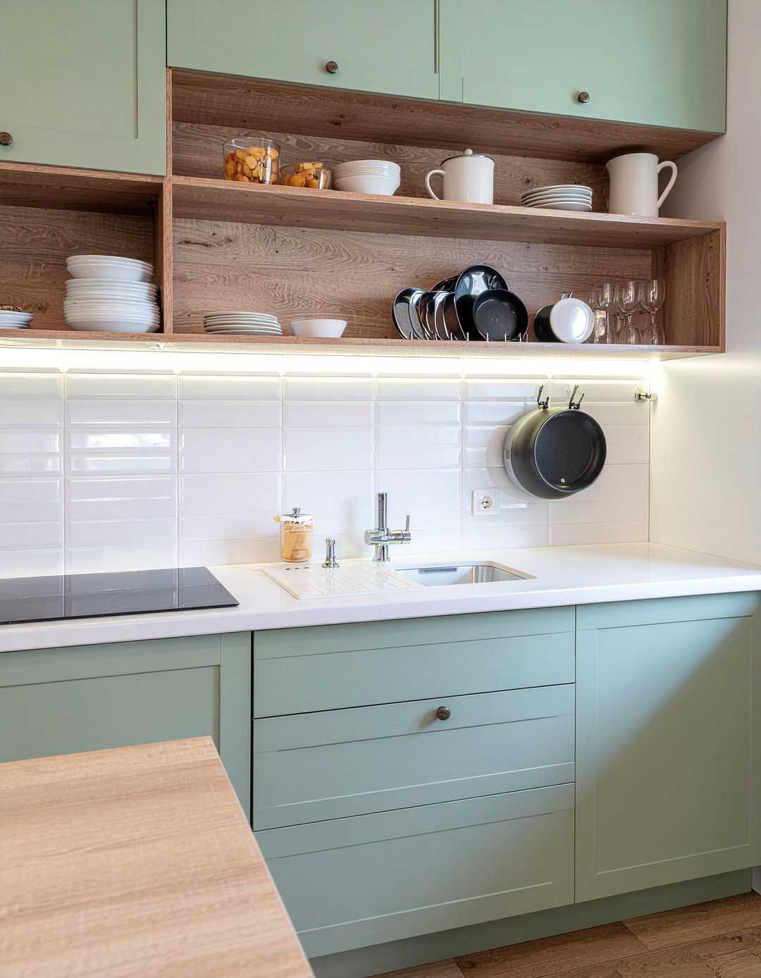 Cabinet door hooks - 30 pot and pan storage kitchen ideas