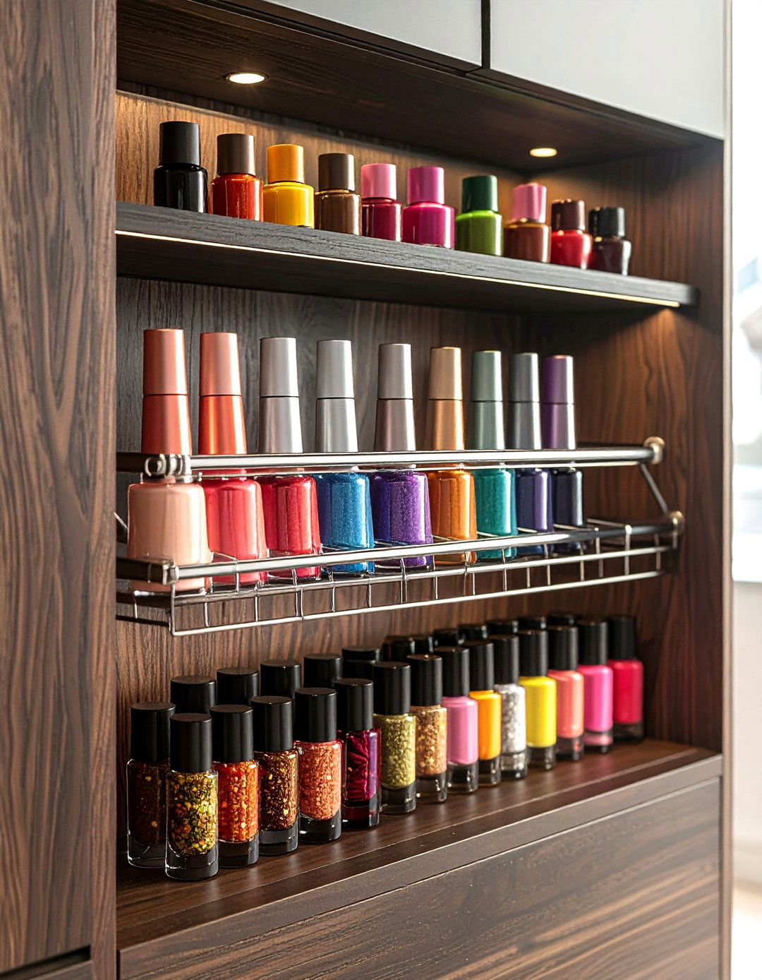 Cabinet door spice rack - 30 bathroom organization hacks