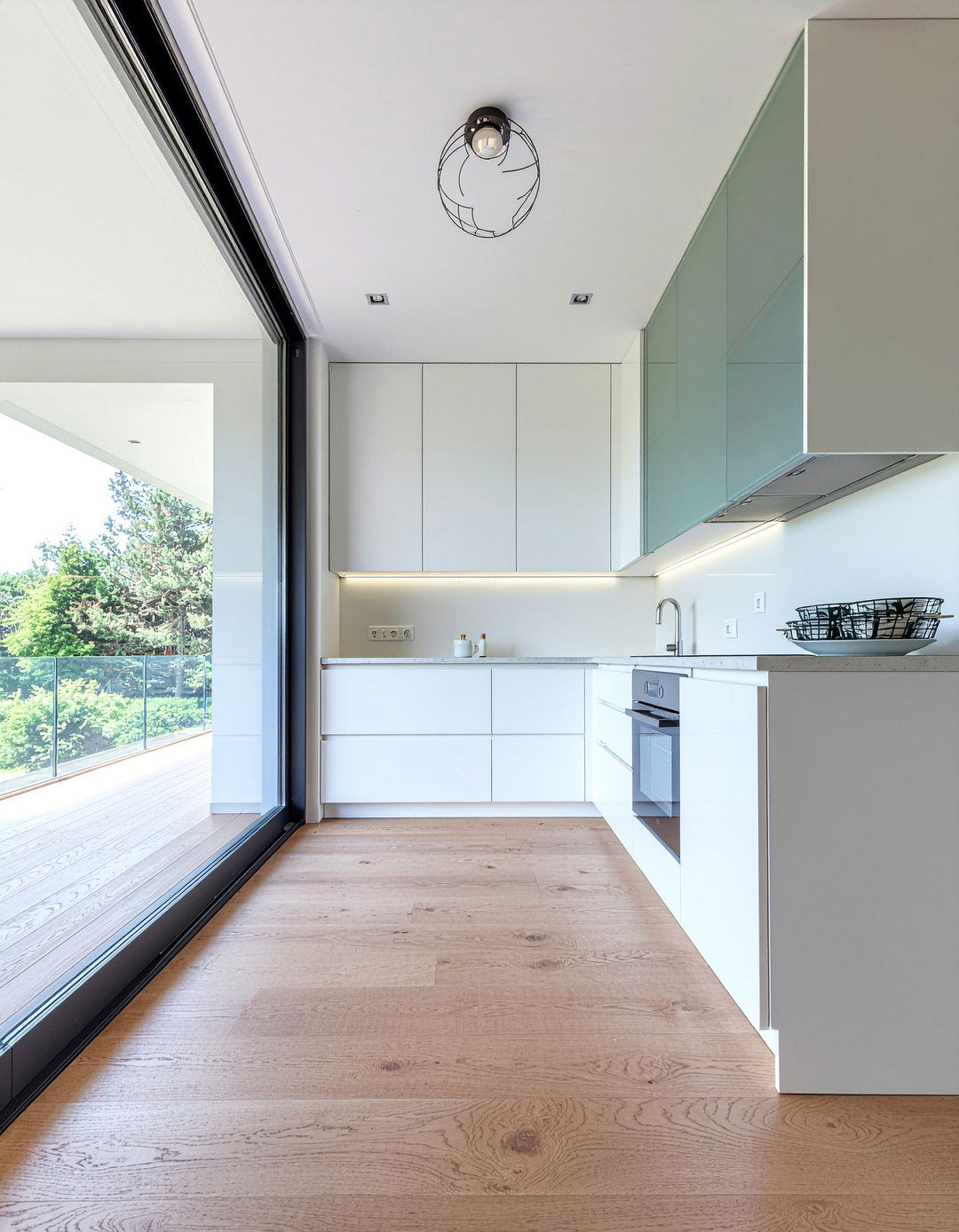 Cabinet glass inserts - 30 inexpensive kitchen update ideas