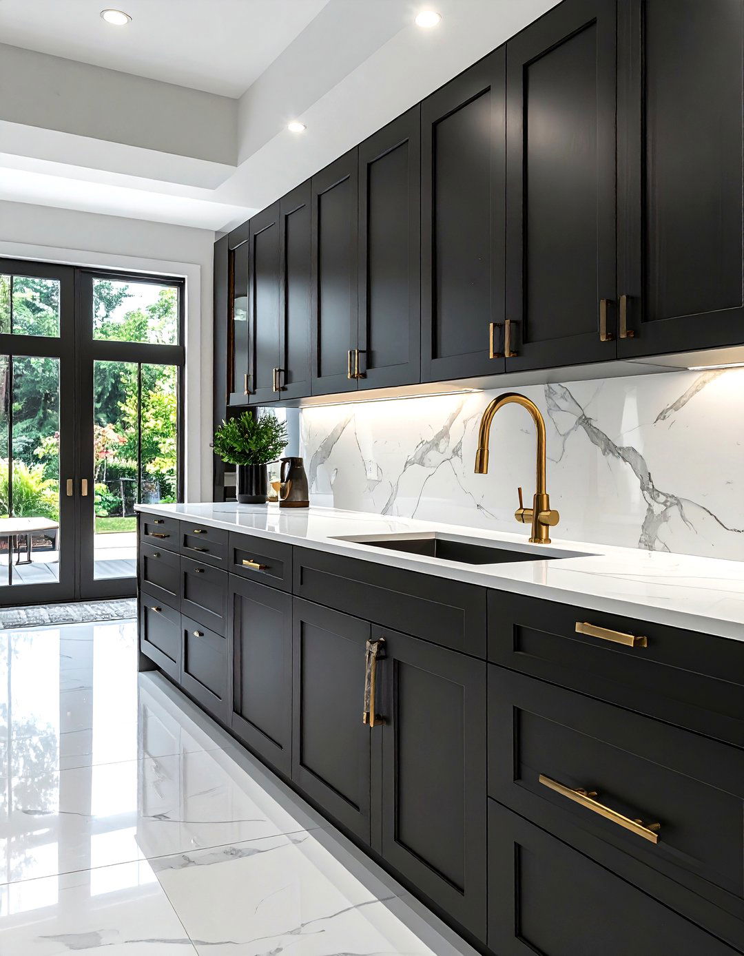 Cabinet hardware replacement - 30 DIY kitchen cabinet ideas