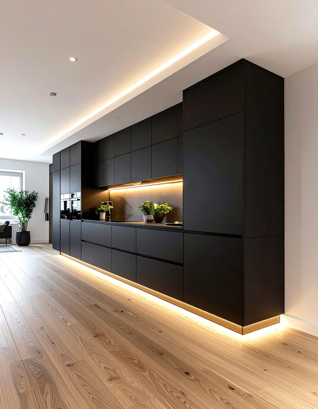 Cabinet plinth lighting - 30 kitchen accent lighting ideas