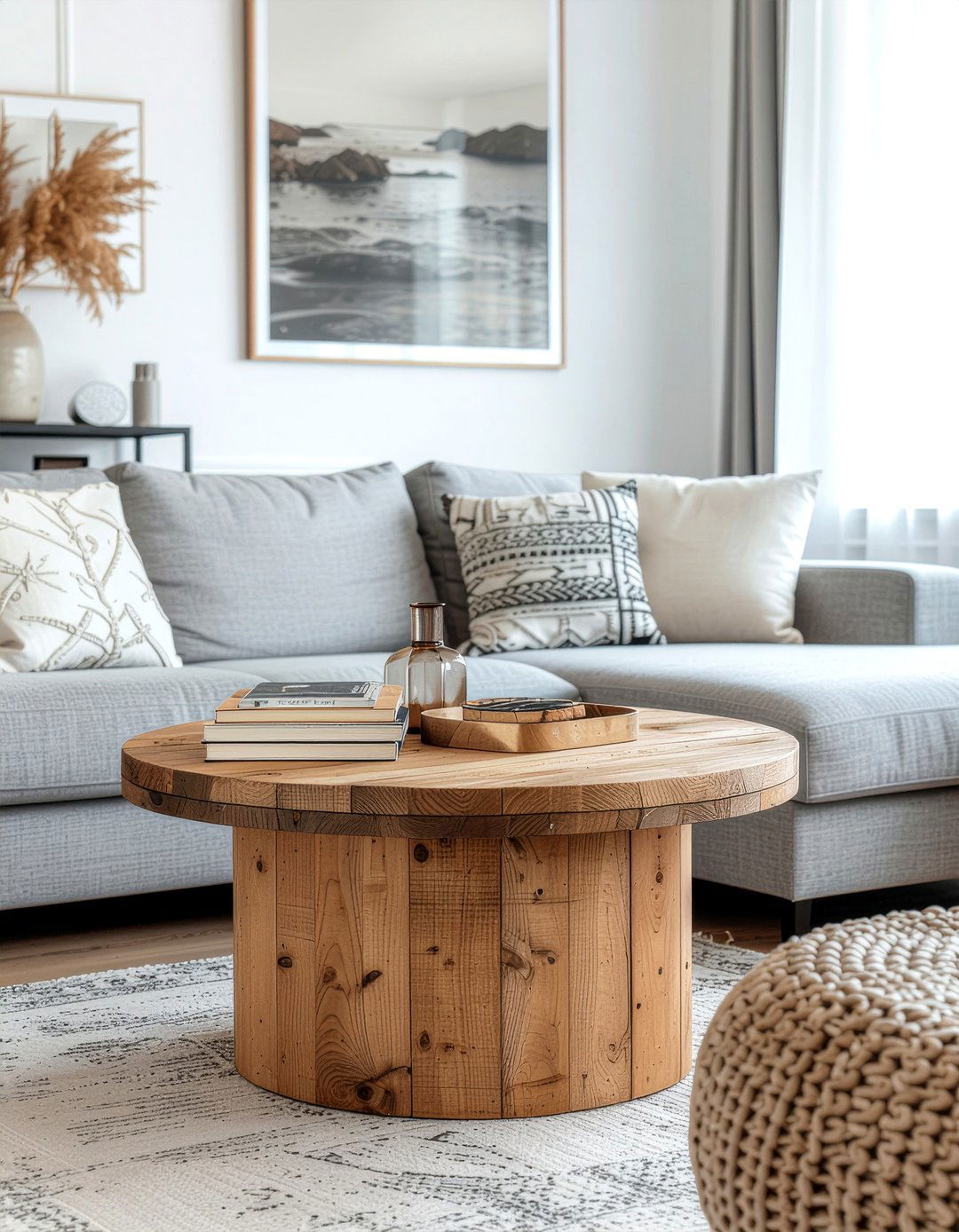 Cable Drum Table - 30 repurposed living room ideas