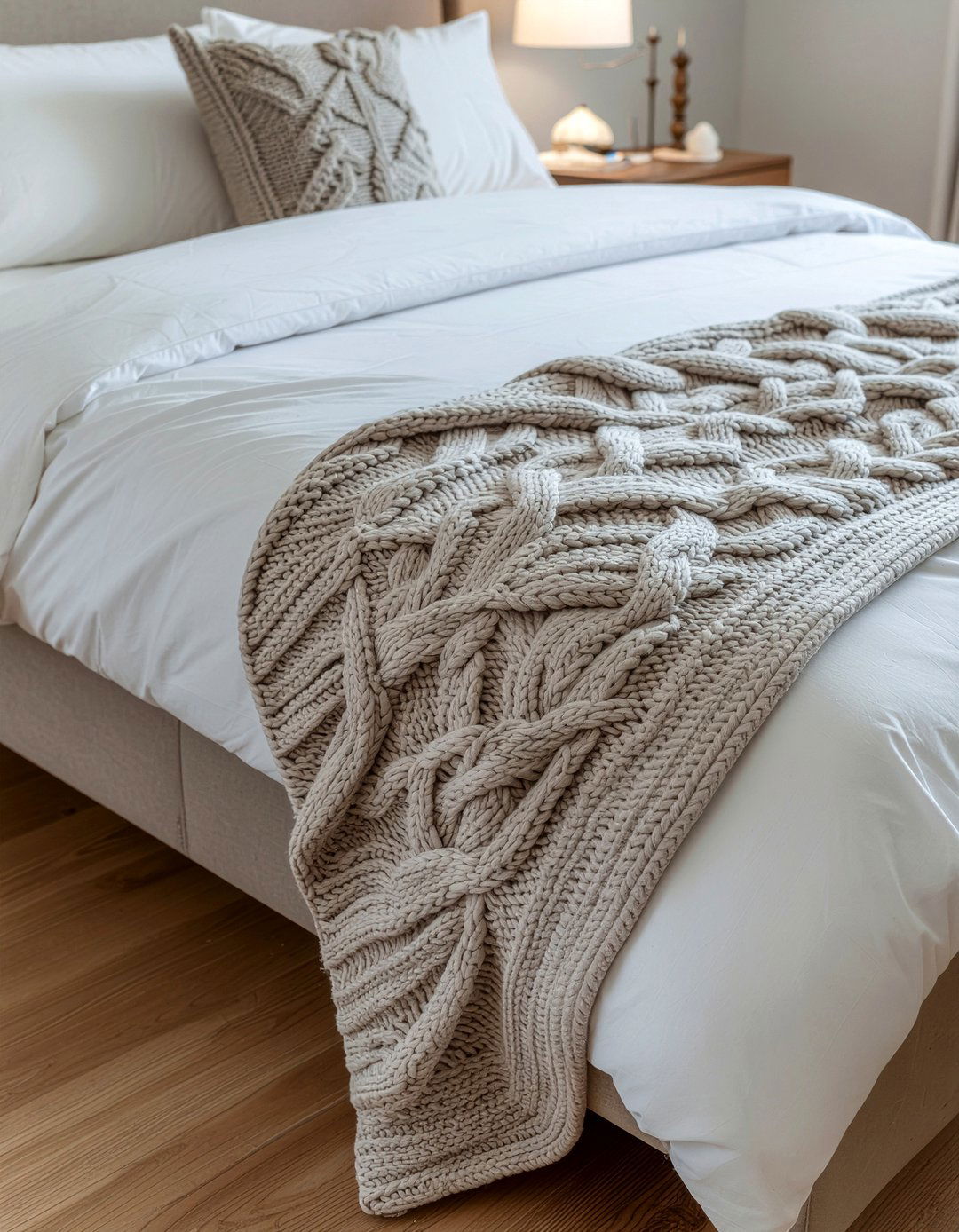 Cable Knit Blanket - 30 bedroom blankets
