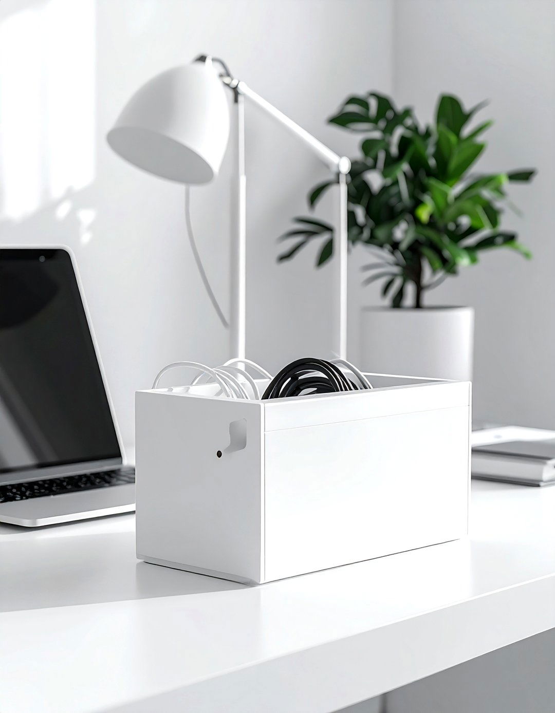 Cable Management Box - 30 storage box ideas