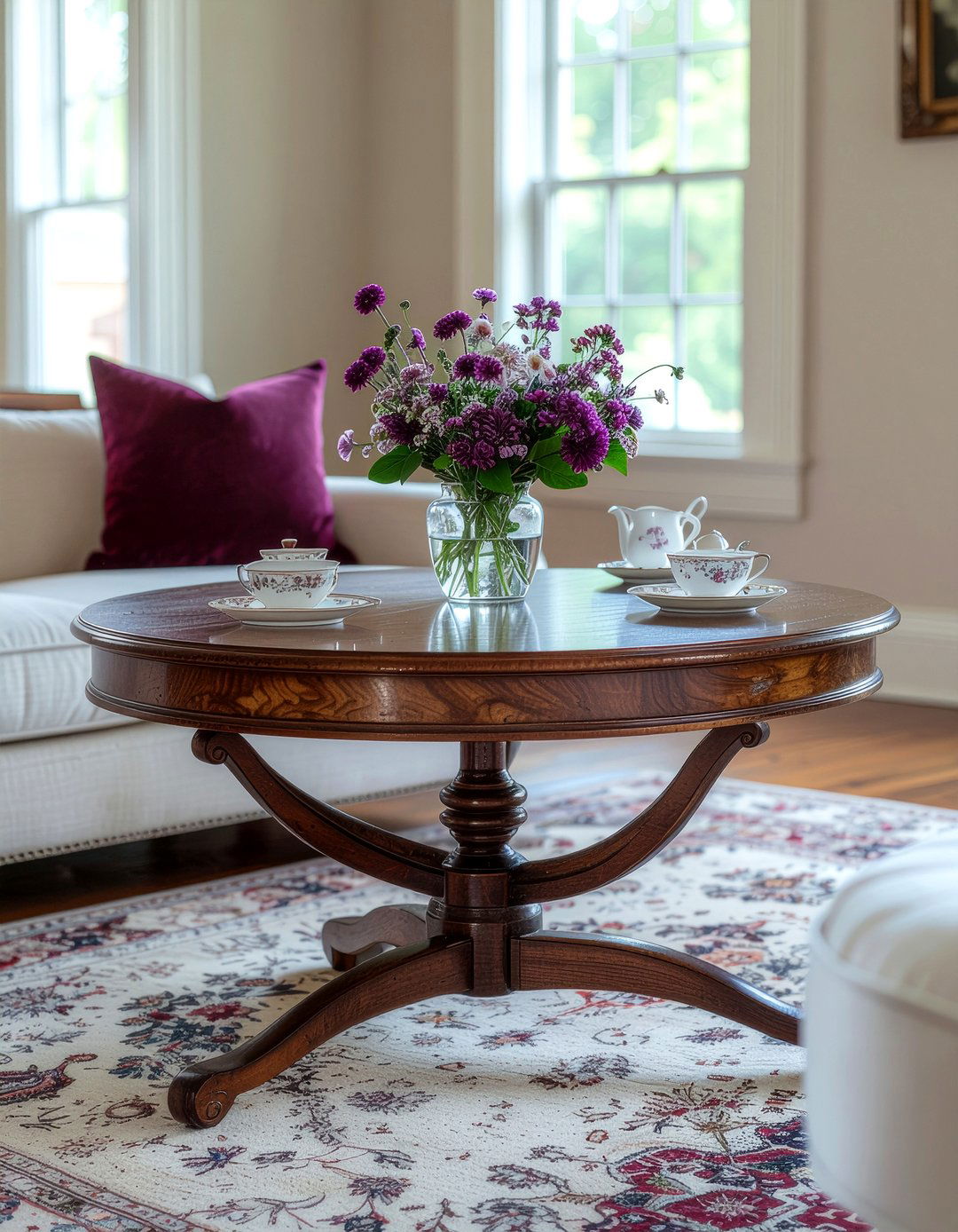 Cabriole legs table - 30 living room classic furniture ideas