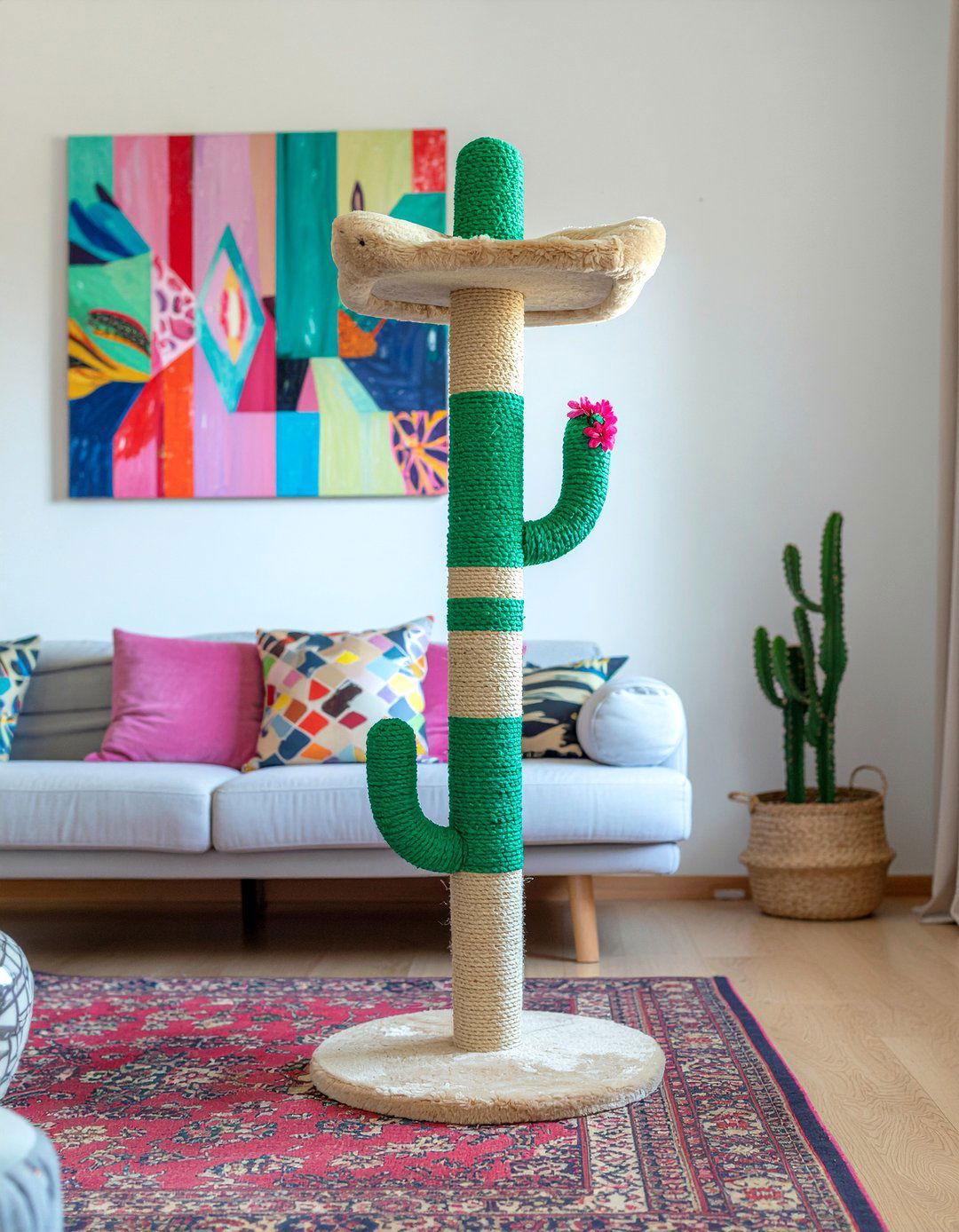 Cactus Cat Tree - 30 cat tree living room ideas