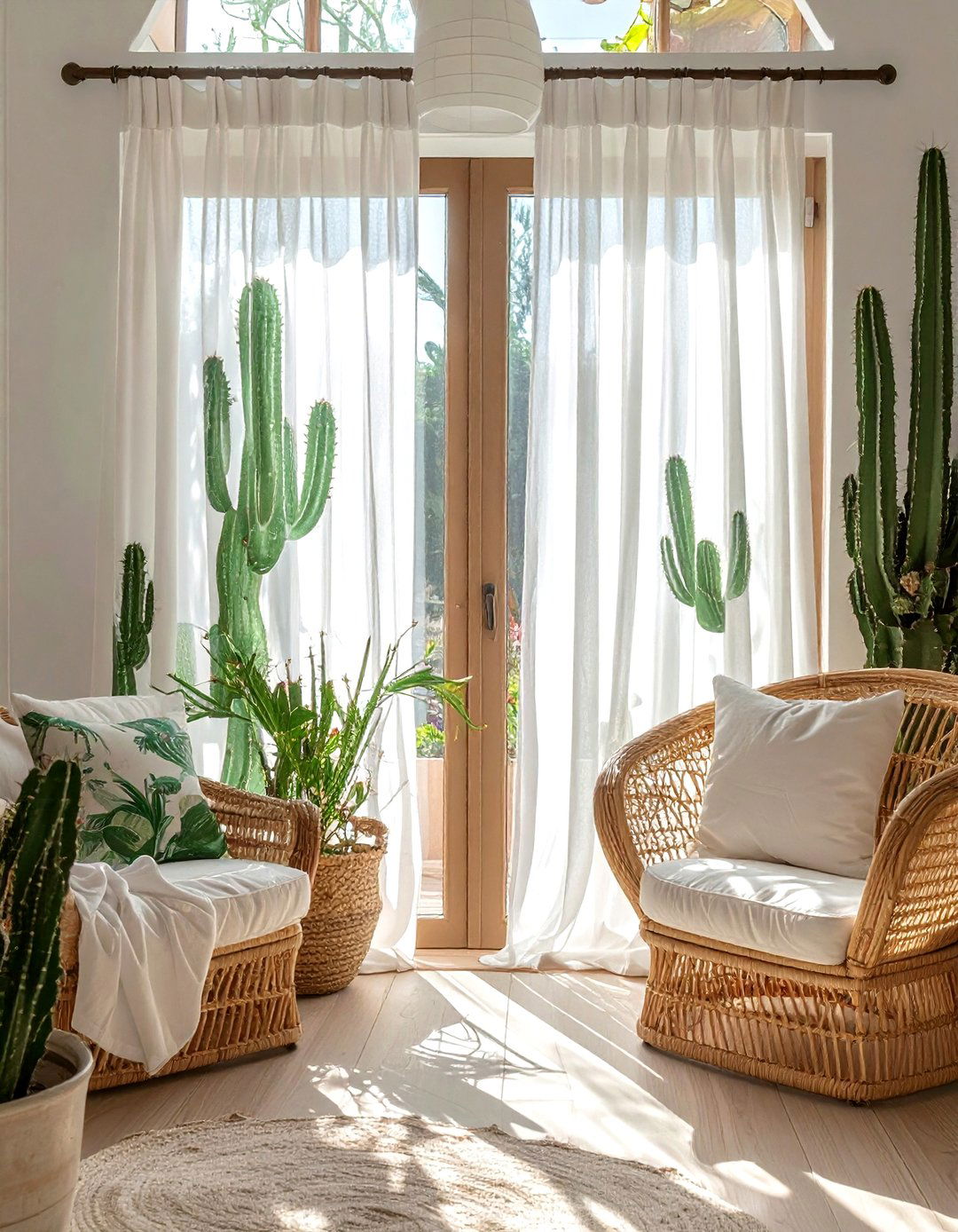 Cactus Curtains - 30 cactus decor ideas