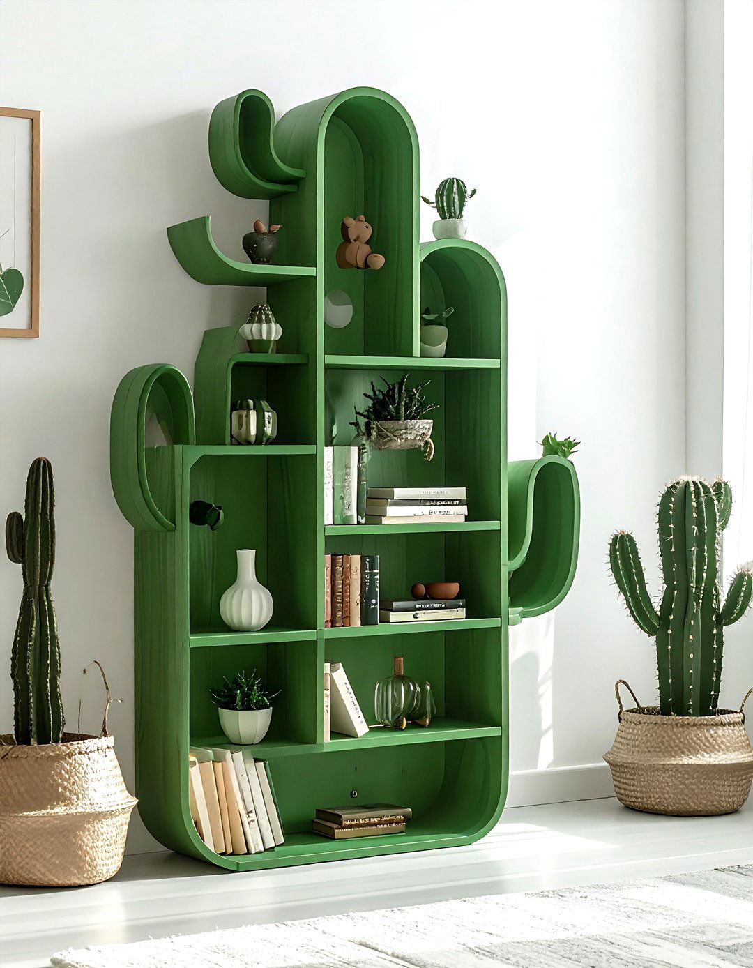Cactus Shelving Unit - 30 cactus decor ideas