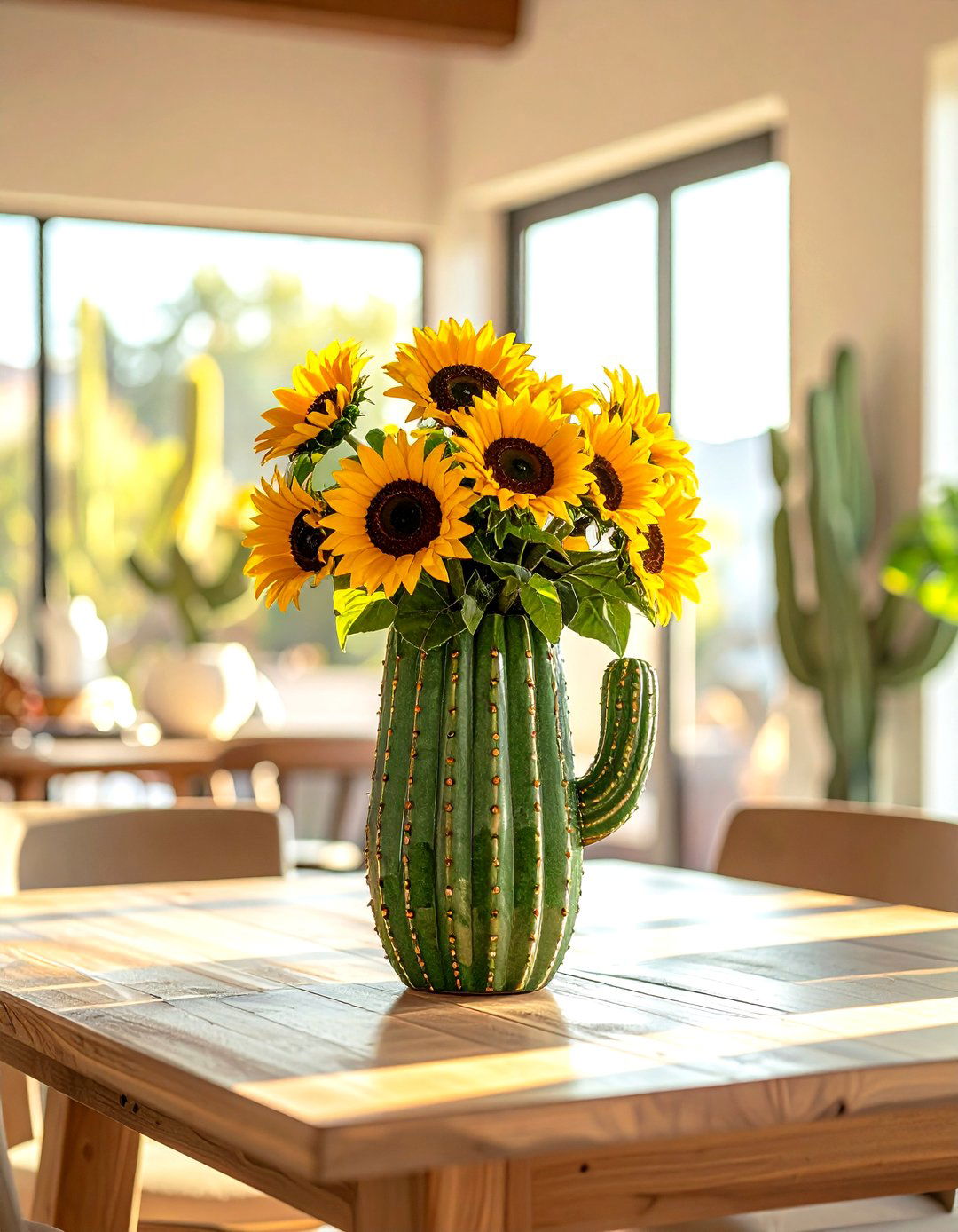 Cactus Vase - 30 cactus decor ideas