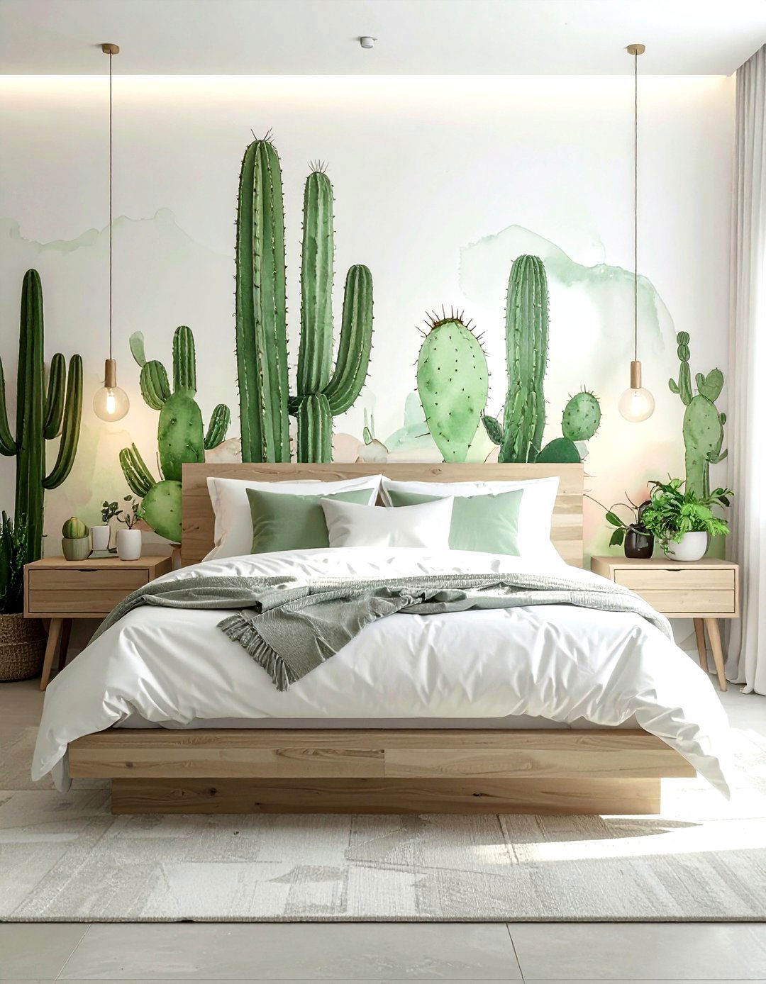 Cactus Wallpaper Bedroom - 30 cactus decor ideas