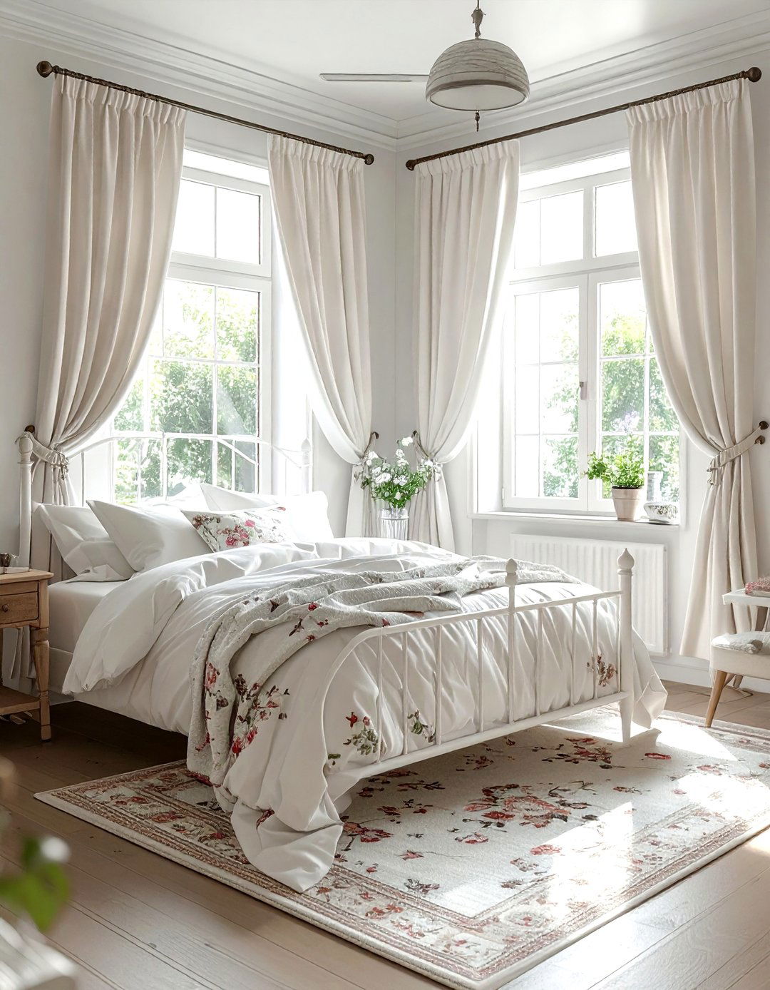 Cafe Curtains - 30 bedroom window treatment ideas