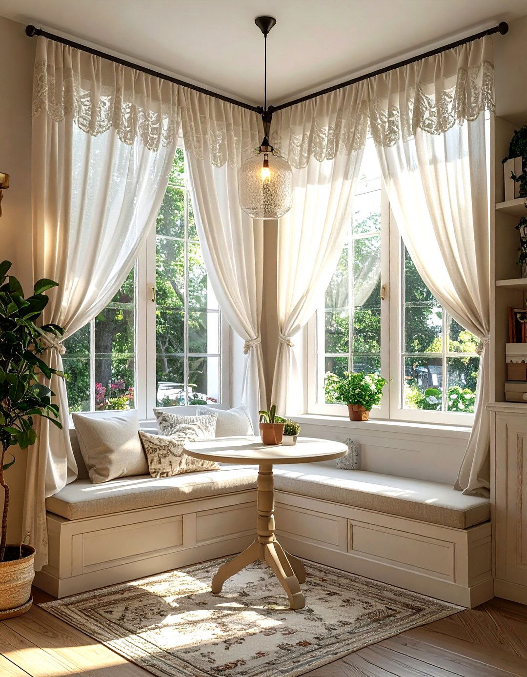 Cafe curtains for windows - 30 dining room drape ideas