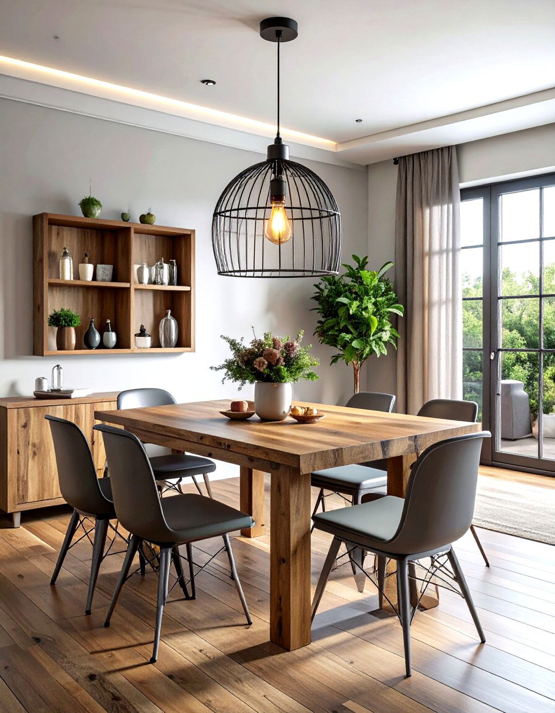 Cage Style Pendant - 30 dining room lighting design