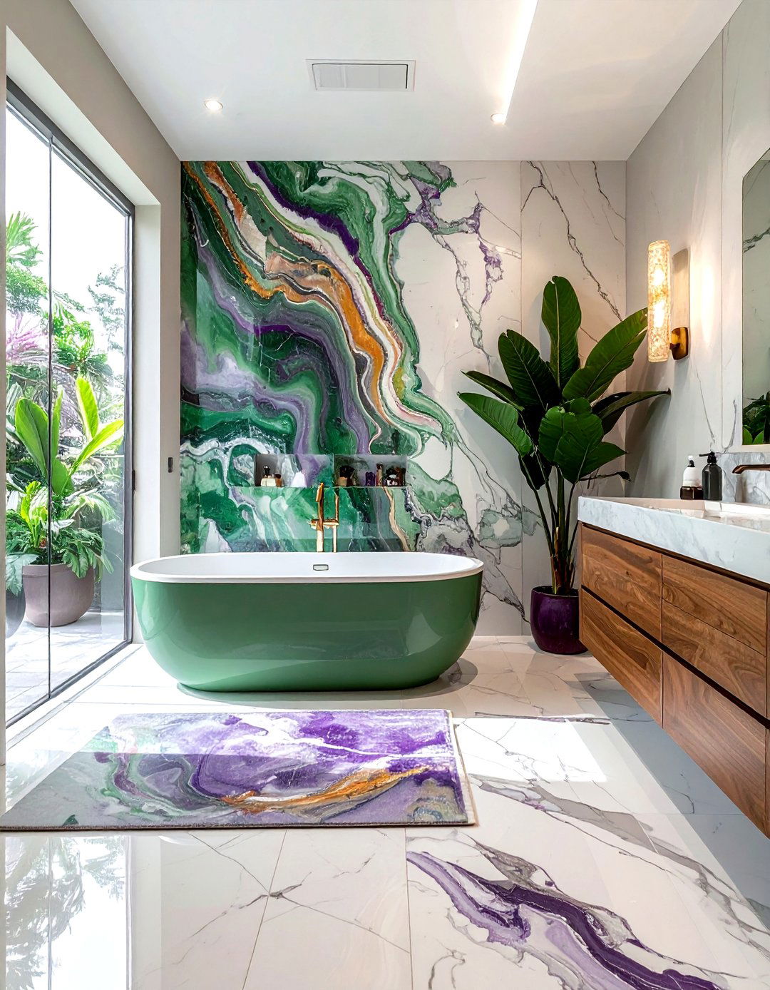 Calacatta monet marble bathroom - 30 Calacatta marble bathroom ideas