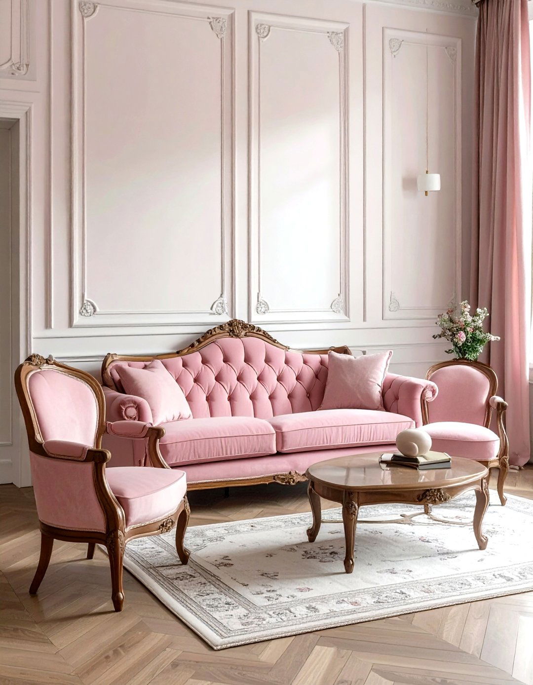 Camelback Sofa With Bergere Chairs - 30 living room sofa and chairs ideas