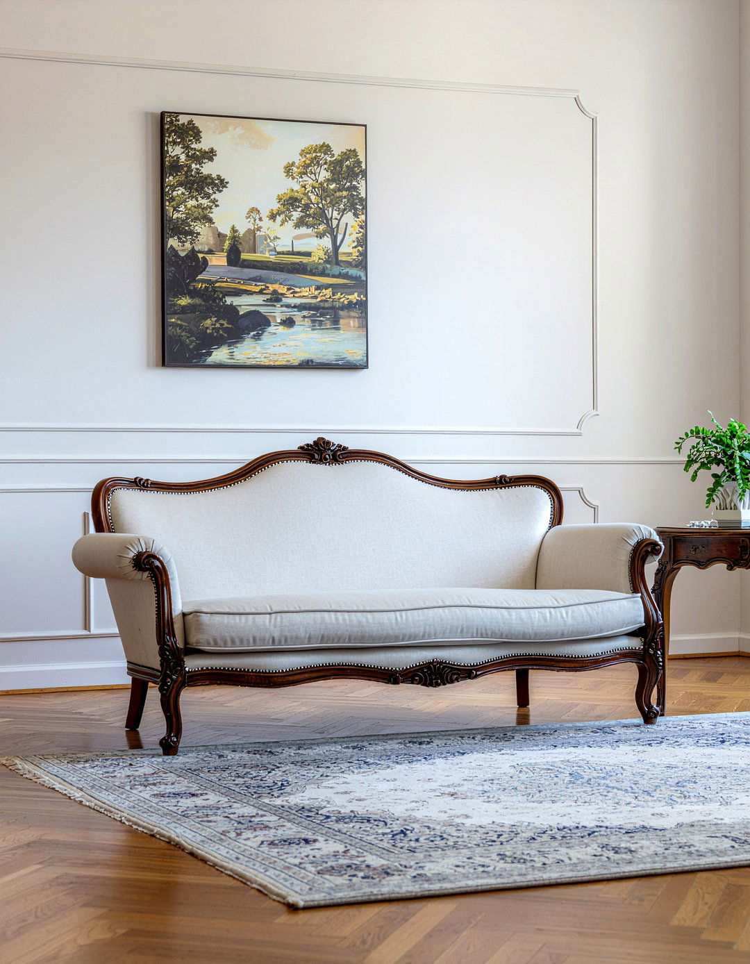 Camelback sofa - 30 living room classic furniture ideas