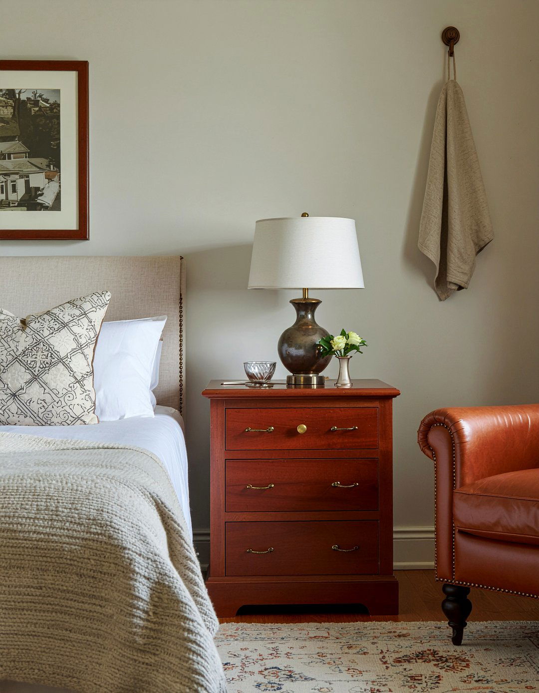 Campaign Nightstand - 30 bedroom vintage nightstands