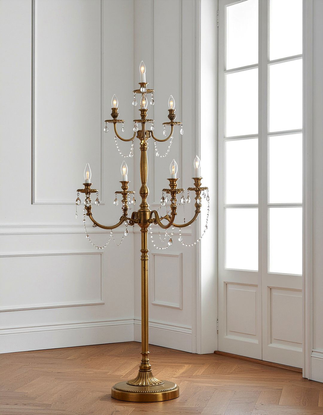 Candelabra Floor Lamp - 30 living room Empire furniture ideas