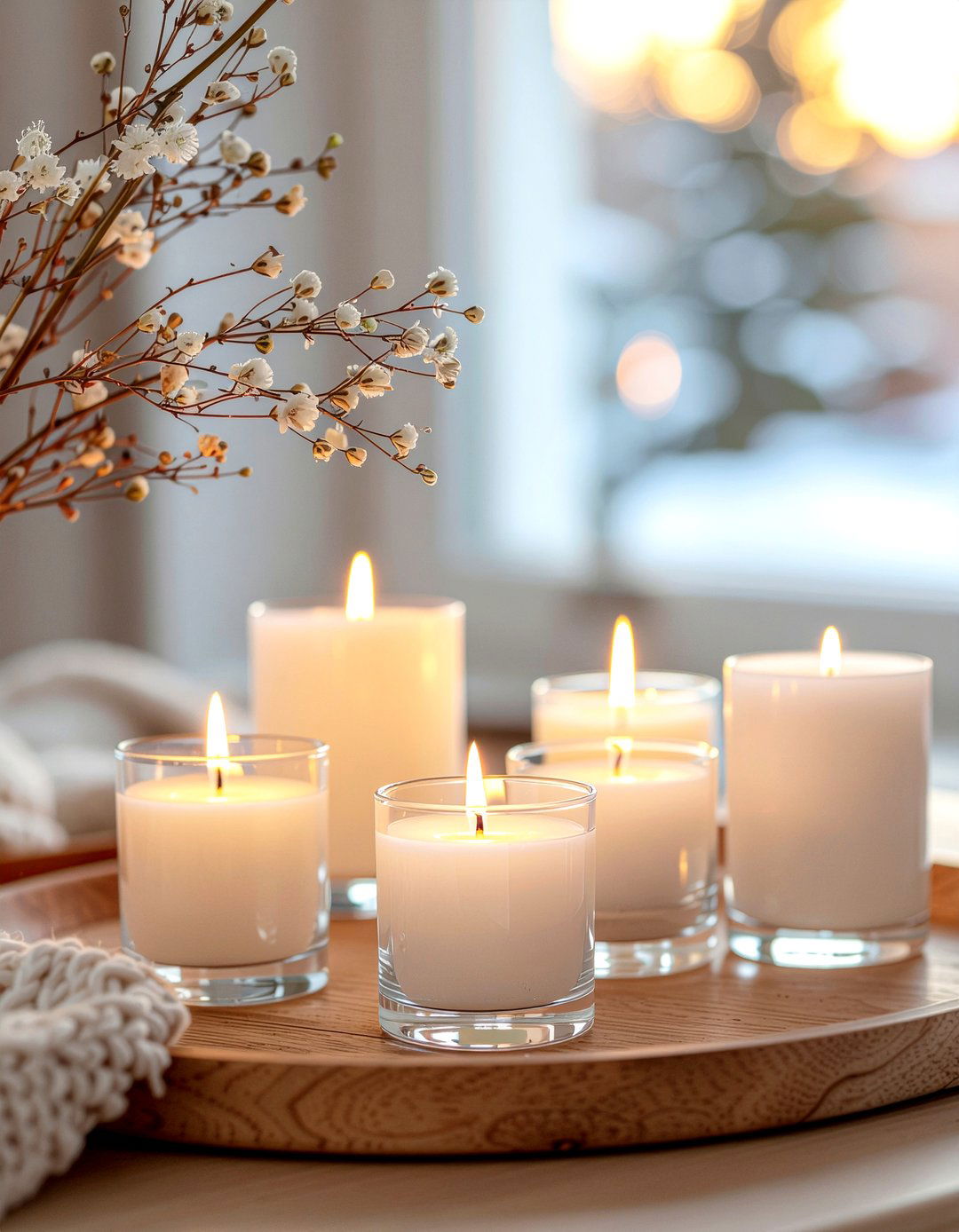 Candle arrangements - 30 Norwegian living room ideas