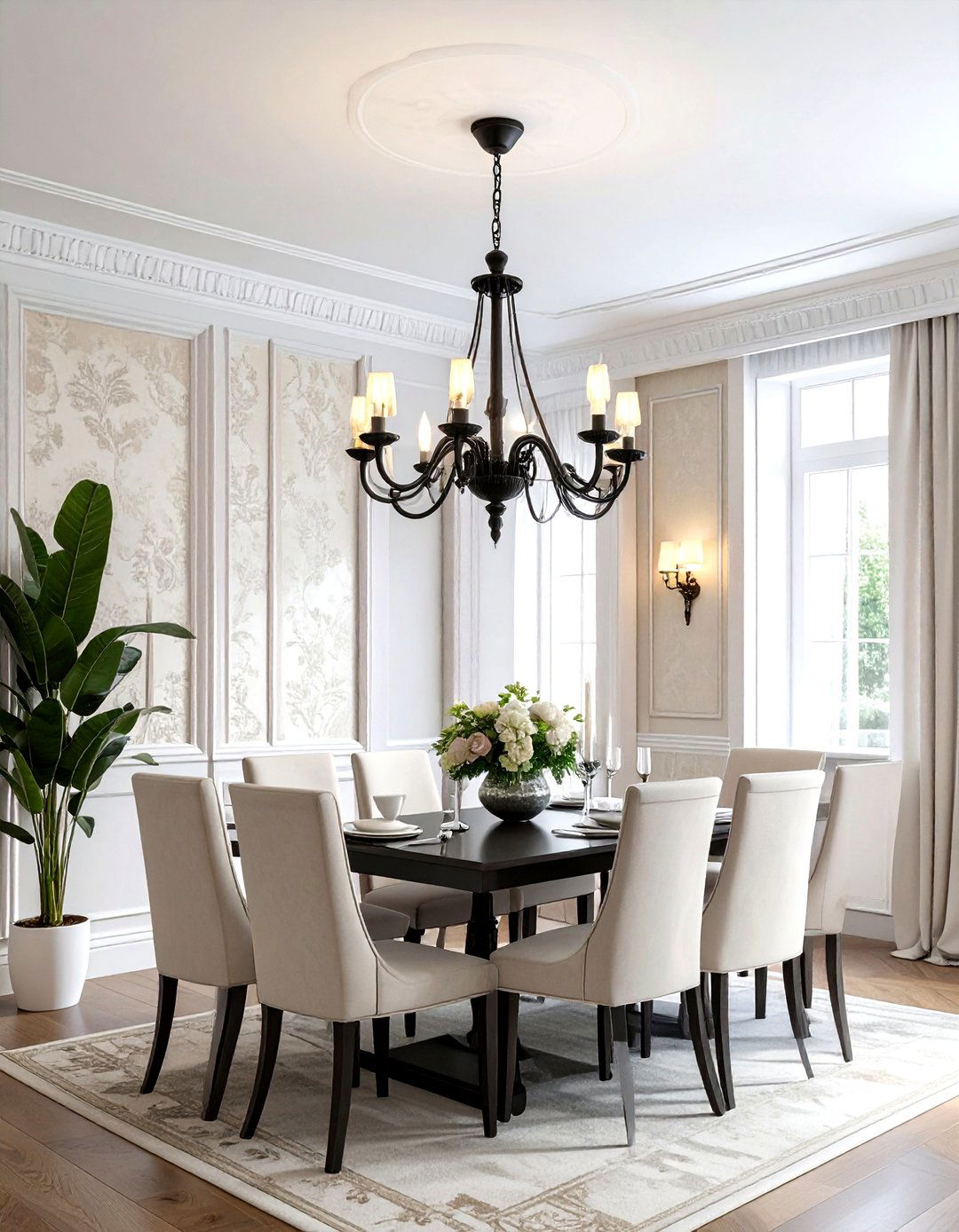 Candle style dining room chandelier - 30 dining room accent lighting ideas