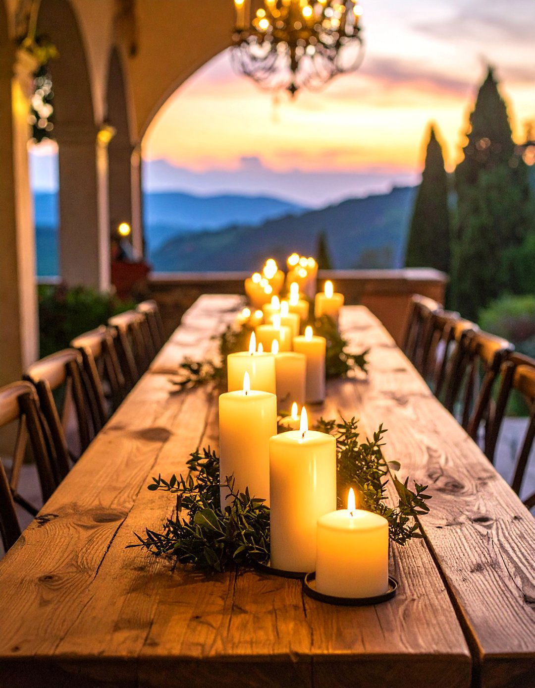 Candlelight Ambience Lighting - 30 Tuscan dining room ideas
