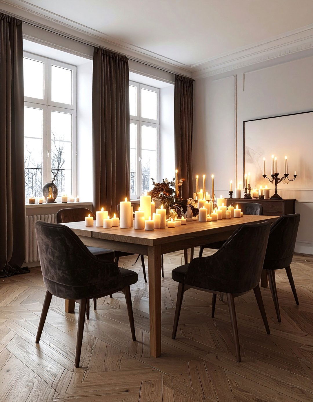 Candlelight Dining Room - 30 cozy evening dining room ideas