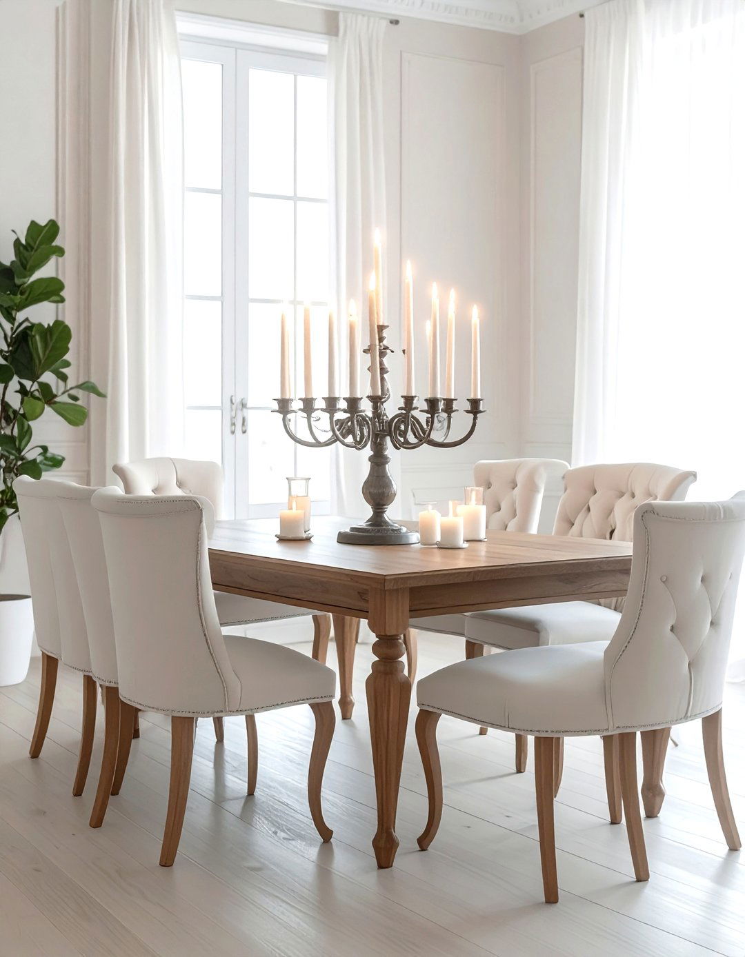 Candlelight - 30 dining room ambient lighting ideas