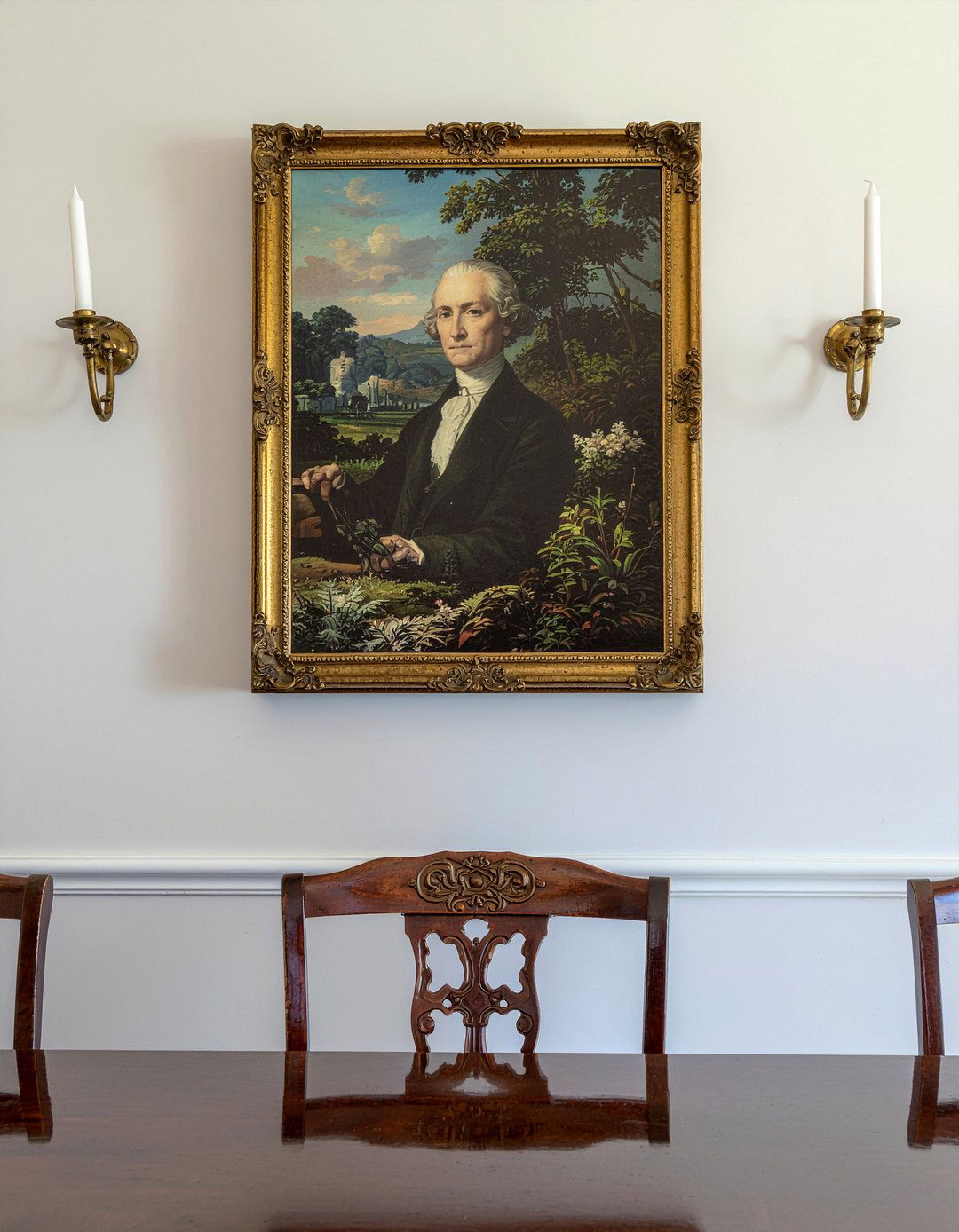 Candlestick Wall Sconce - 30 colonial dining room ideas