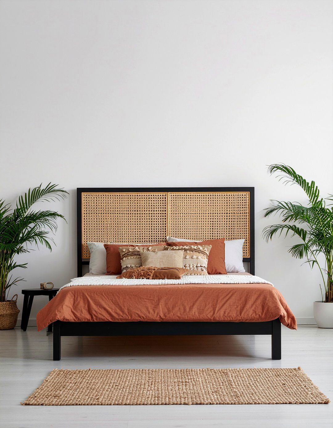 Cane And Rattan - 30 bedroom floating headboard ideas