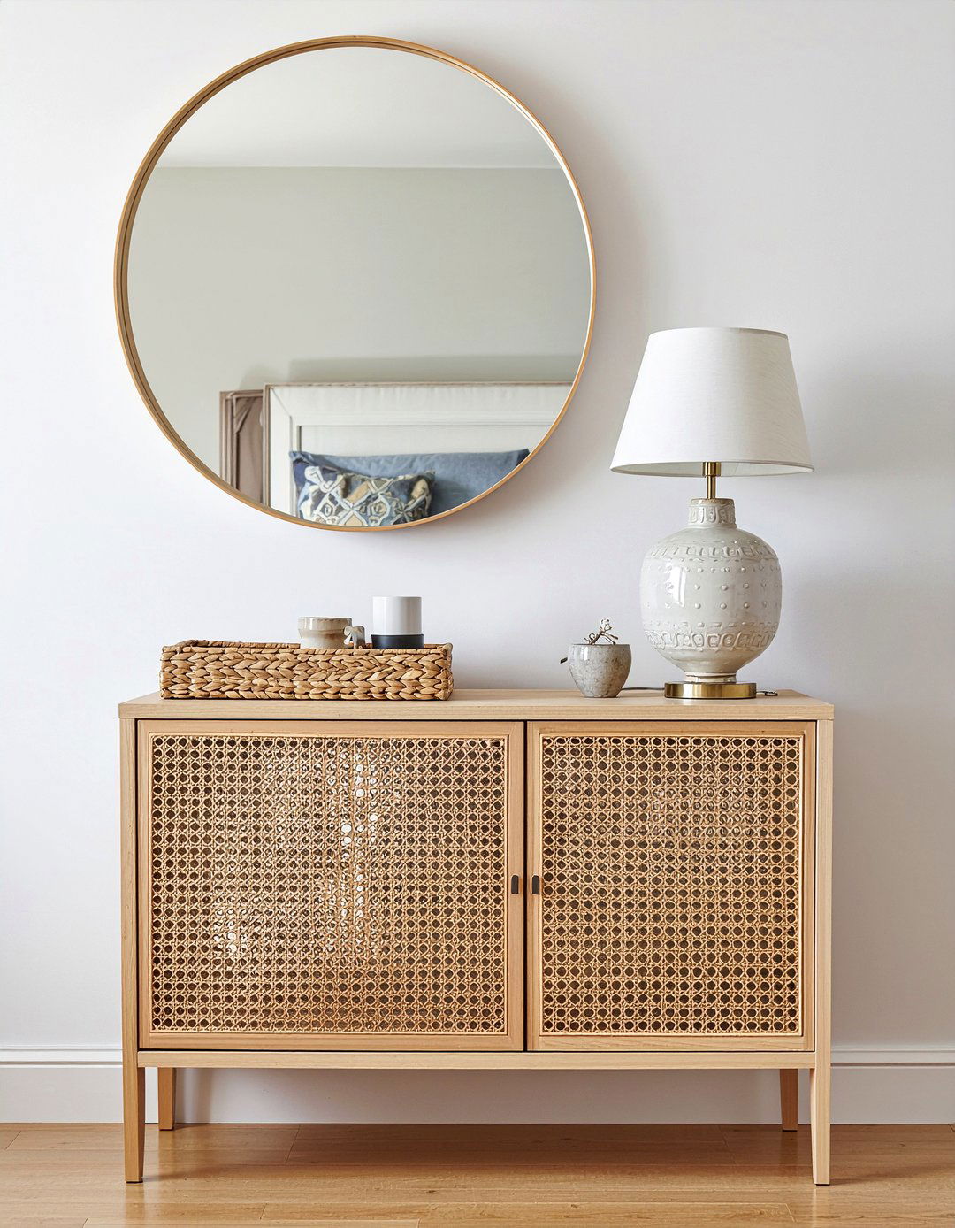 Cane Chest Of Drawers - 30 handwoven bedroom ideas