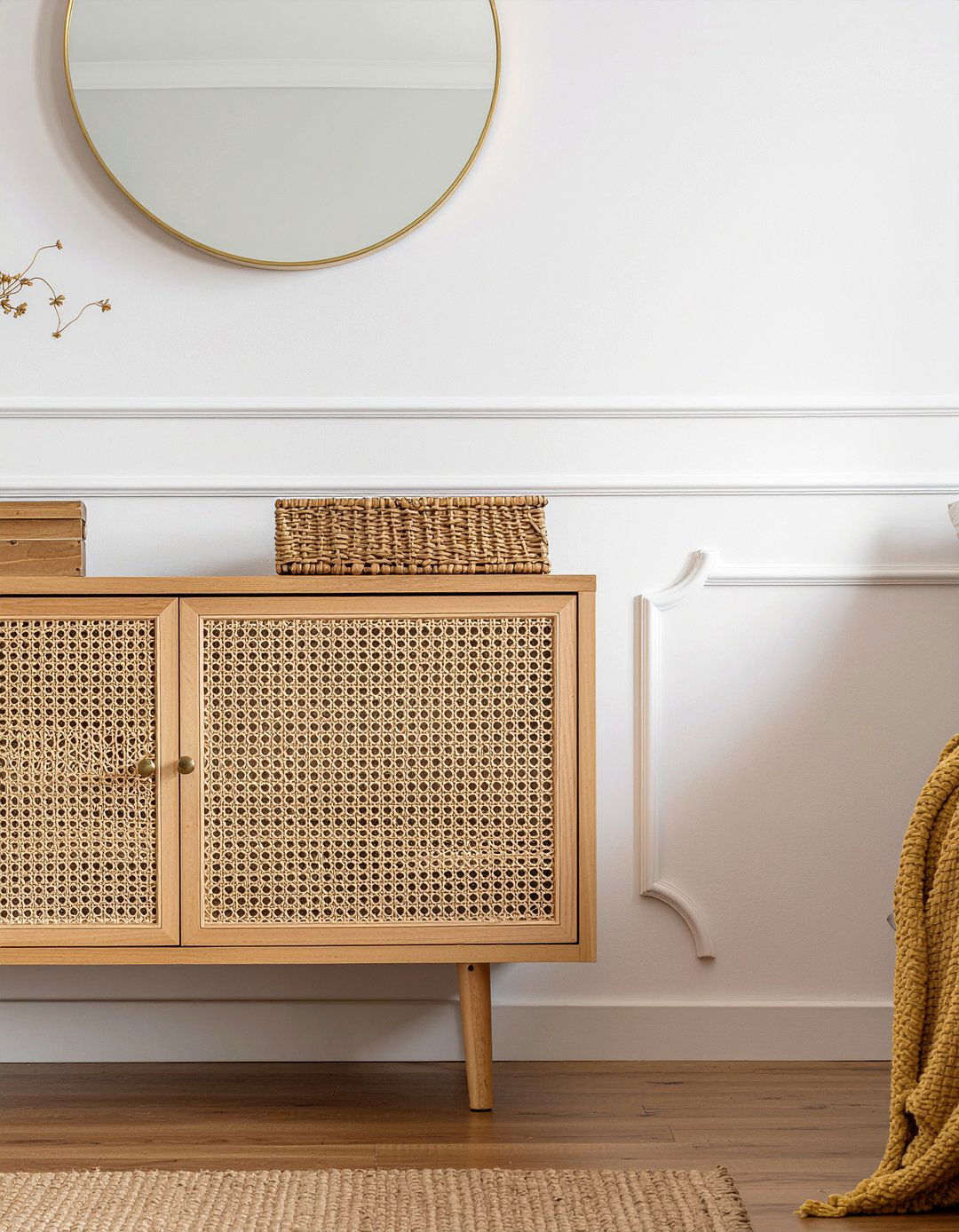 Cane Chest Of Drawers - 30 woven bedroom ideas