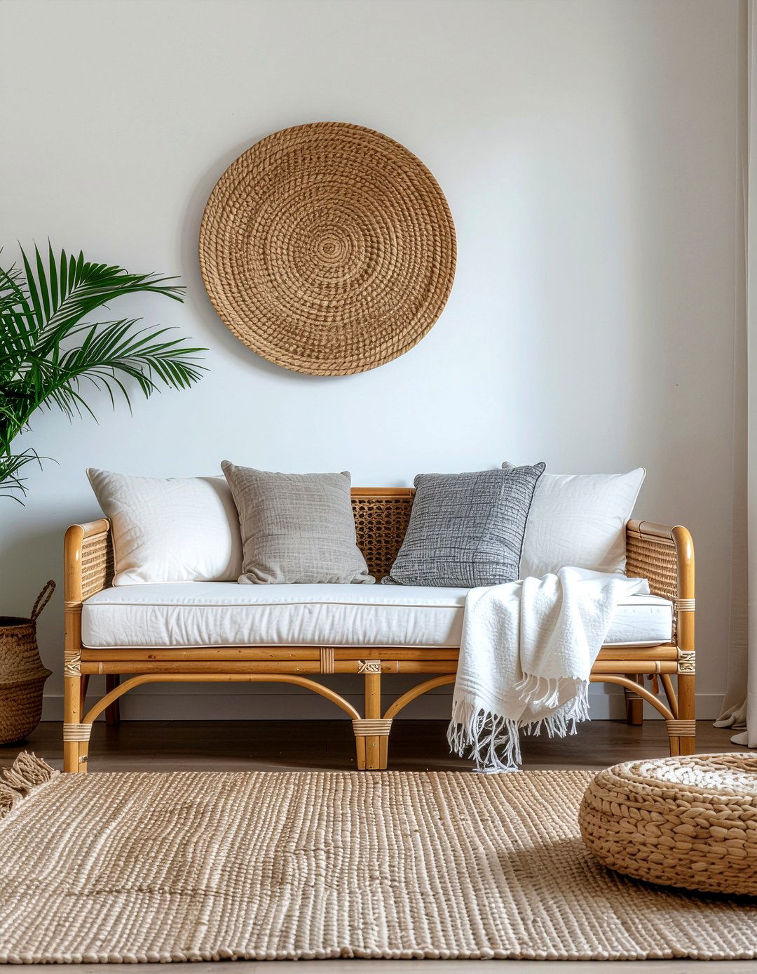Cane Daybed - 30 cane bedroom ideas