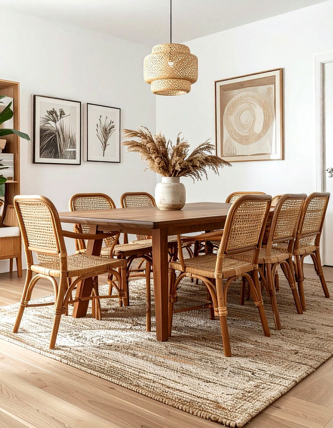 Cane Dining Chair - 30 cane decor ideas