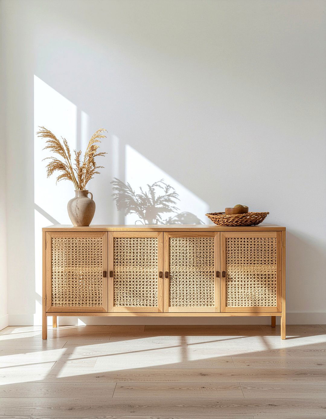 Cane Door Buffet - 30 kitchen buffet ideas