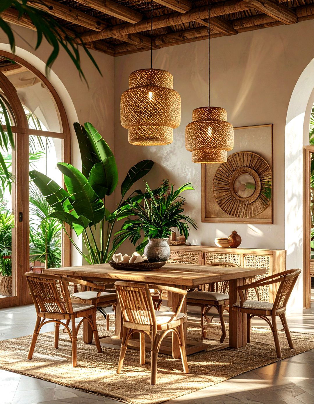 Cane Door Buffet - 30 modern buffet dining room ideas