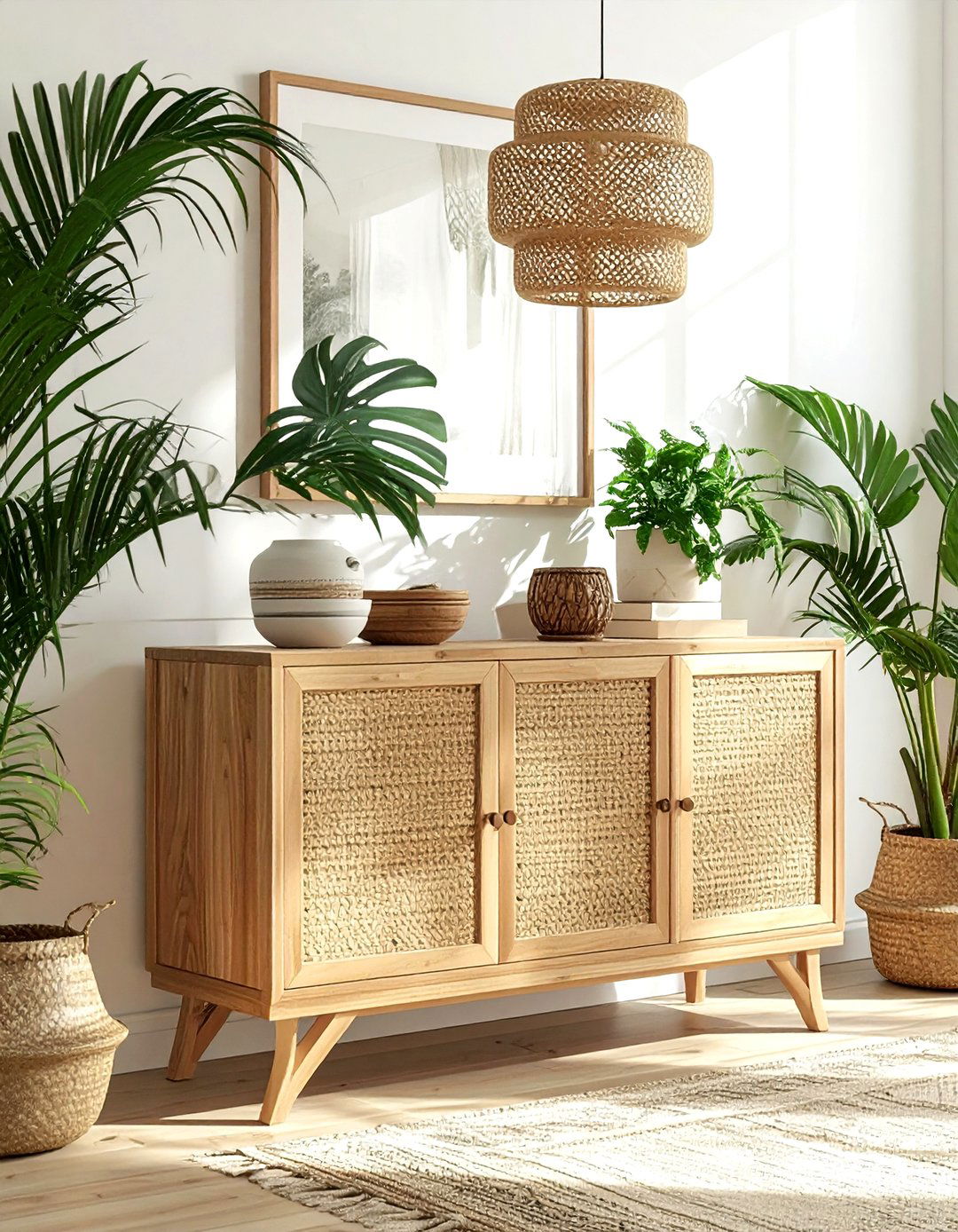 Cane Door Sideboard - 30 dining room credenza ideas