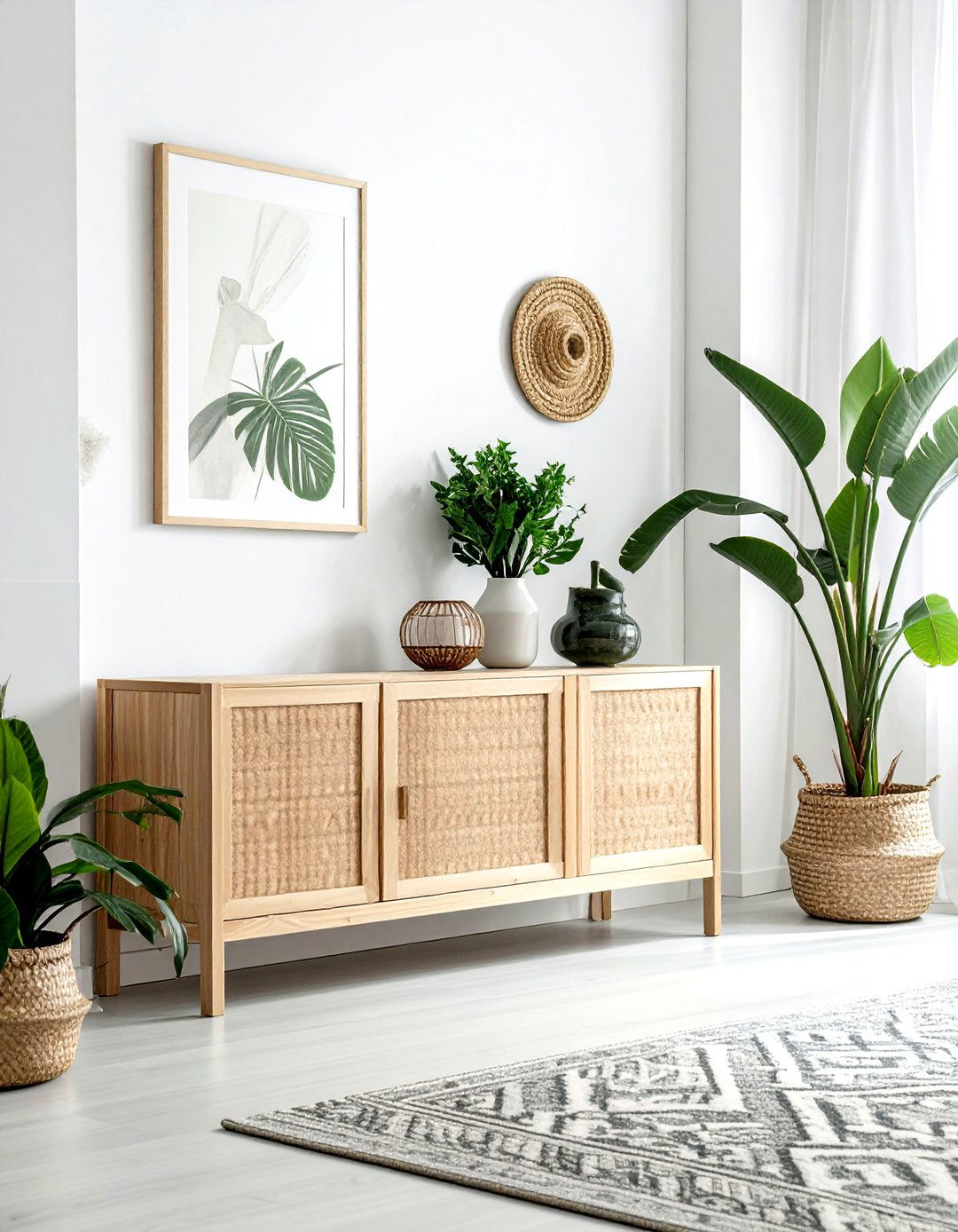 Cane Radiator Cover - 30 cane decor ideas