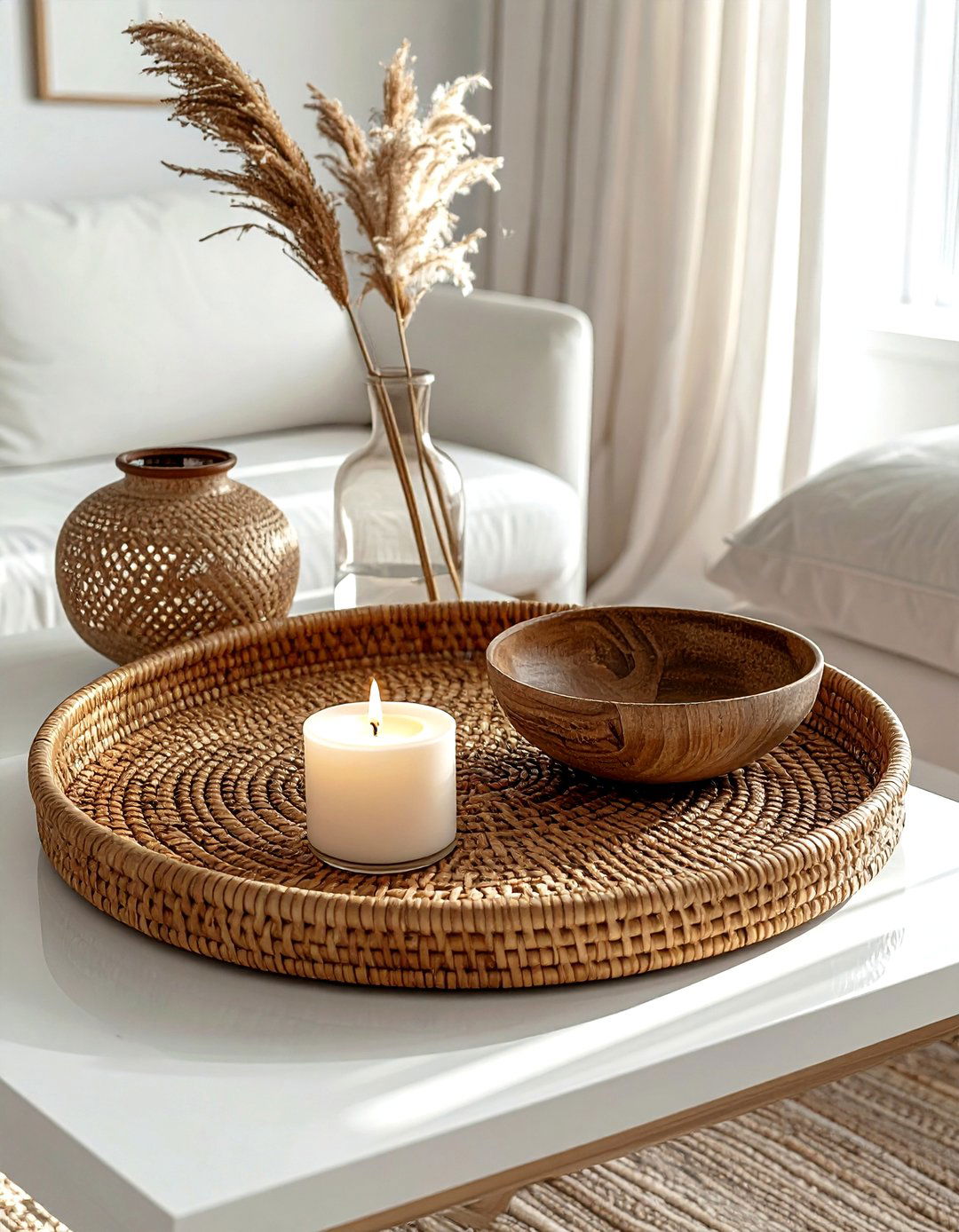 Cane Serving Tray - 30 cane decor ideas