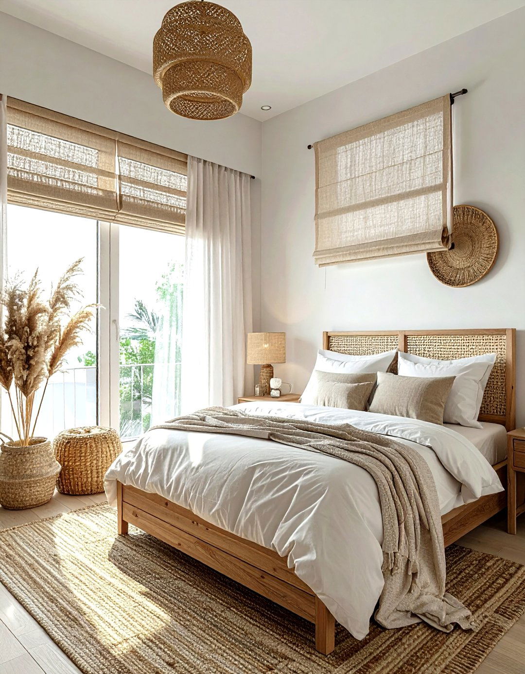 Cane Window Shade - 30 cane decor ideas