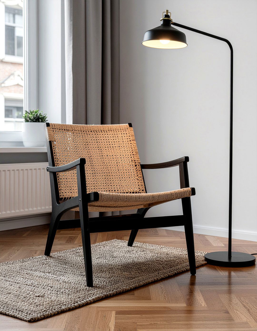 Cane chair - 30 living room accent chair ideas