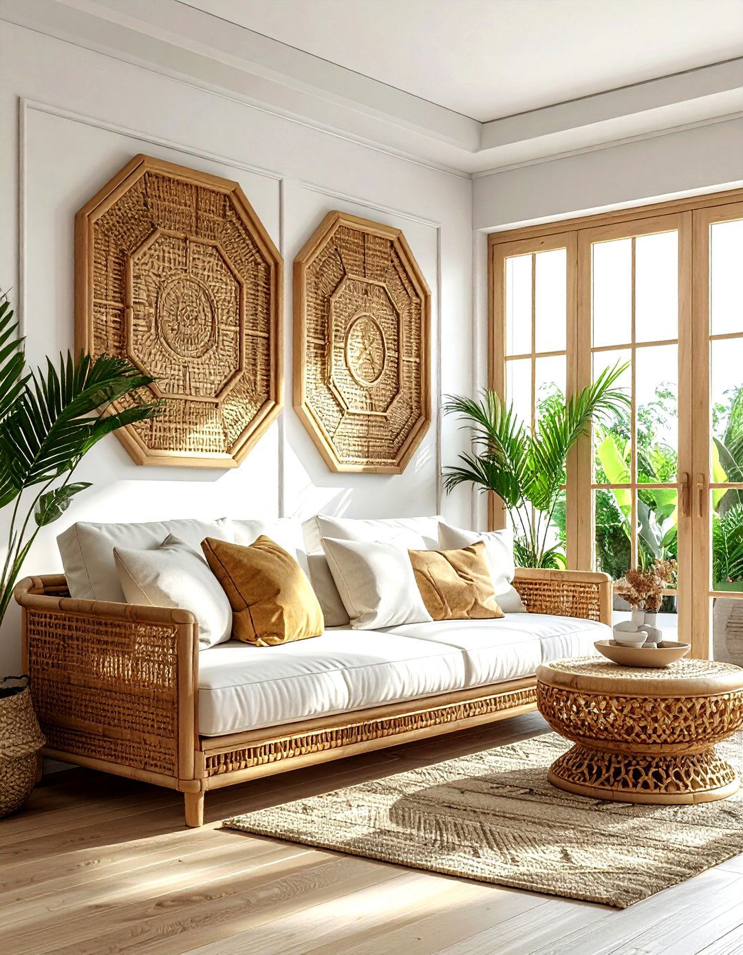 Cane wall panels - 30 living room textured walls