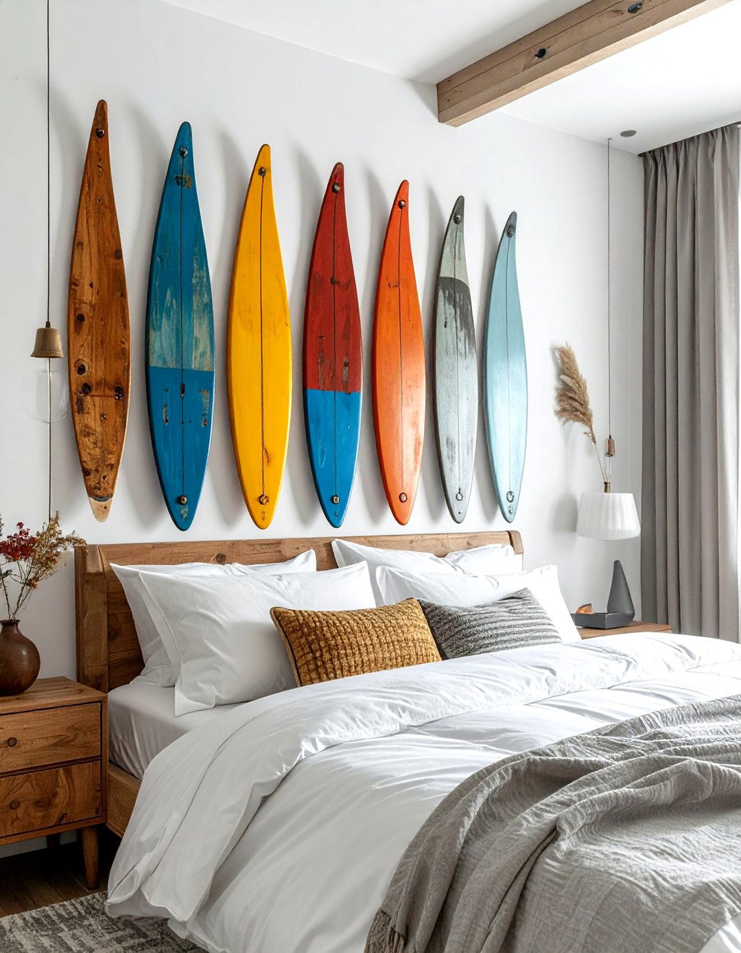 Canoe paddle wall art - 30 lake house decor ideas
