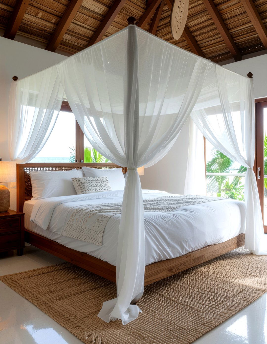 Canopy Bed Netting - 30 Hawaiian bedroom ideas
