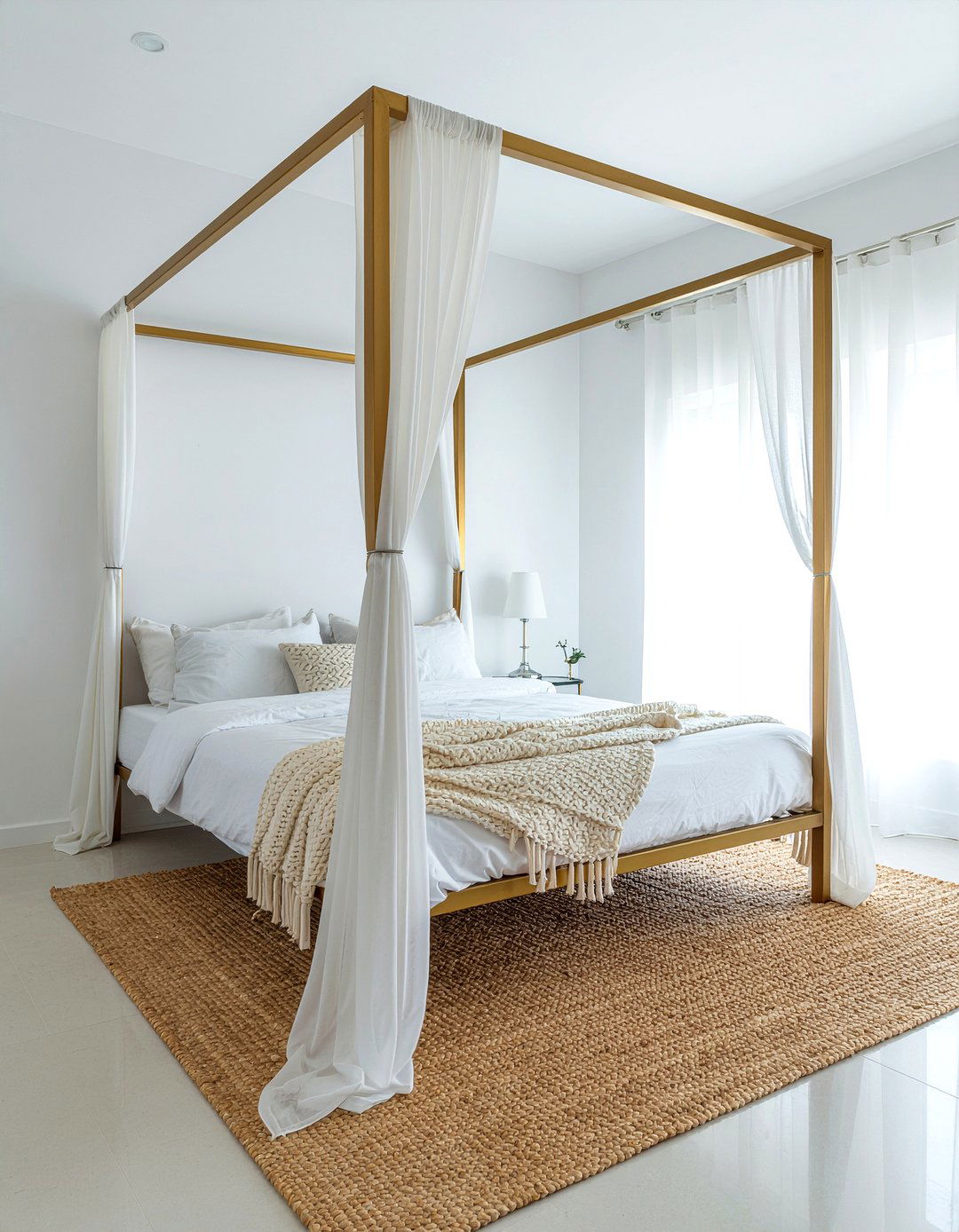 Canopy bed frame - 30 glam bedroom ideas