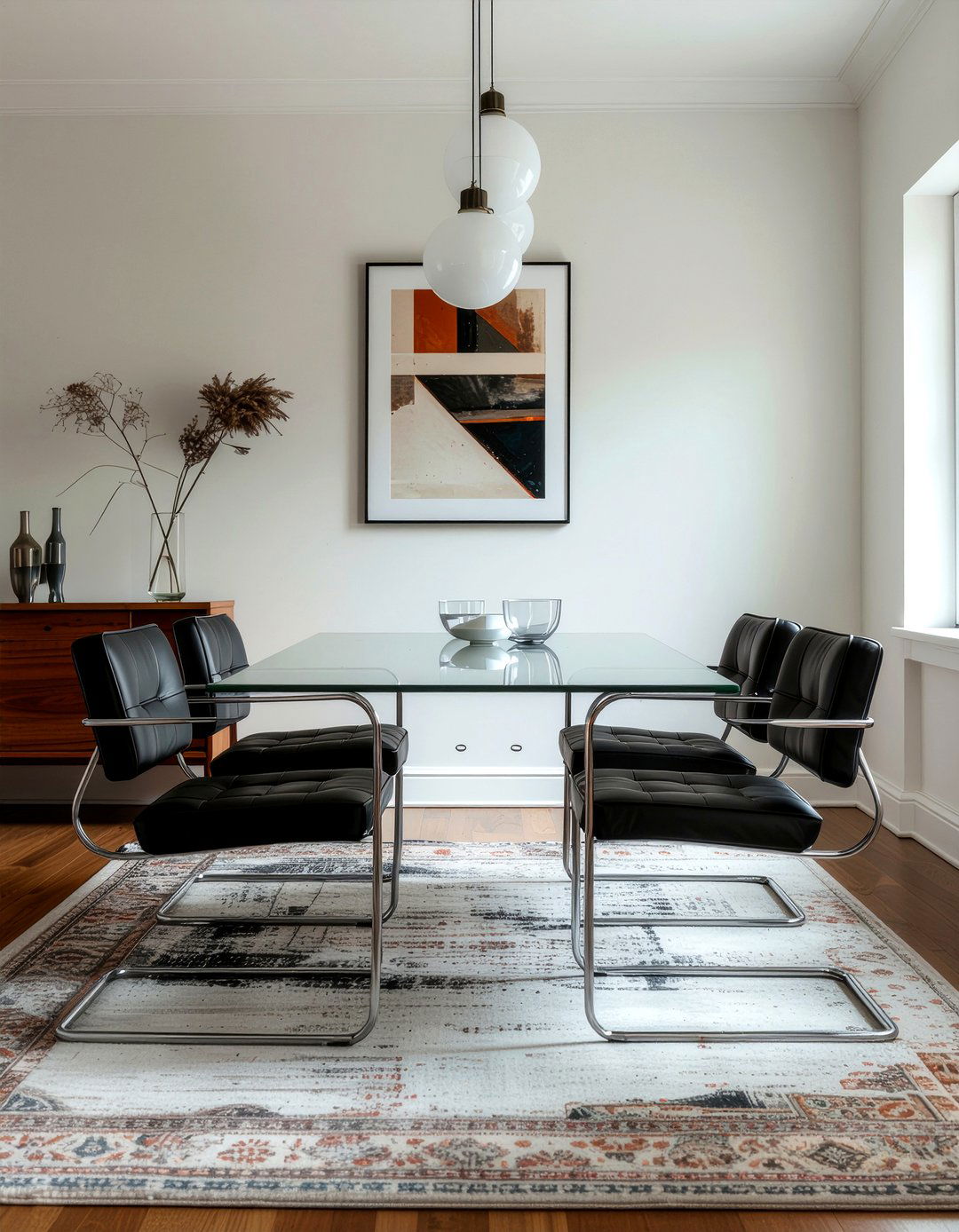 Cantilever Leather Dining Chairs - 30 leather dining chair ideas